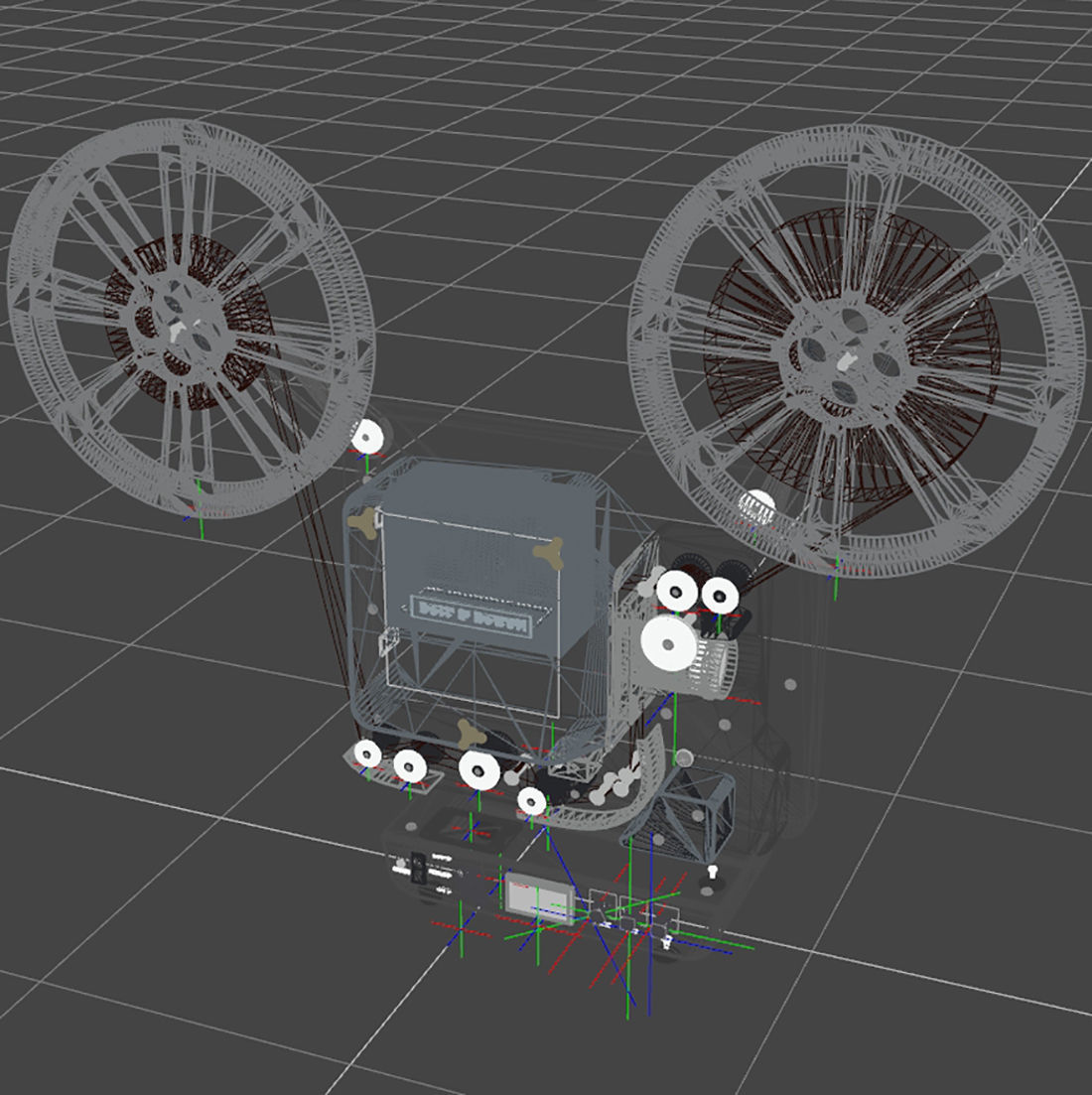 Vintage Bell-Howell Super Eight 8mm Projector 3D model_6