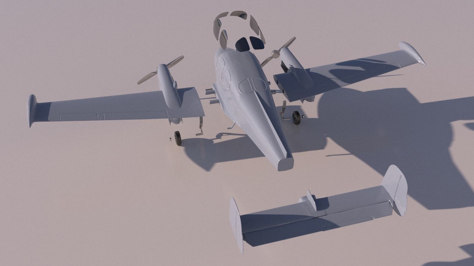Airplane L-200 Morava for 3Dprint 3D print model_3