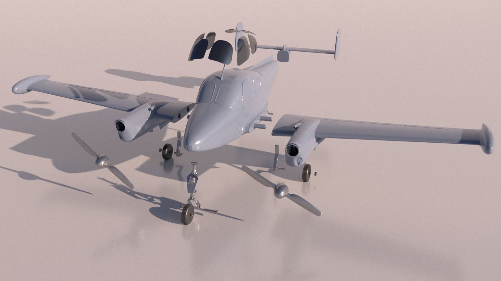 Airplane L-200 Morava for 3Dprint 3D print model_1
