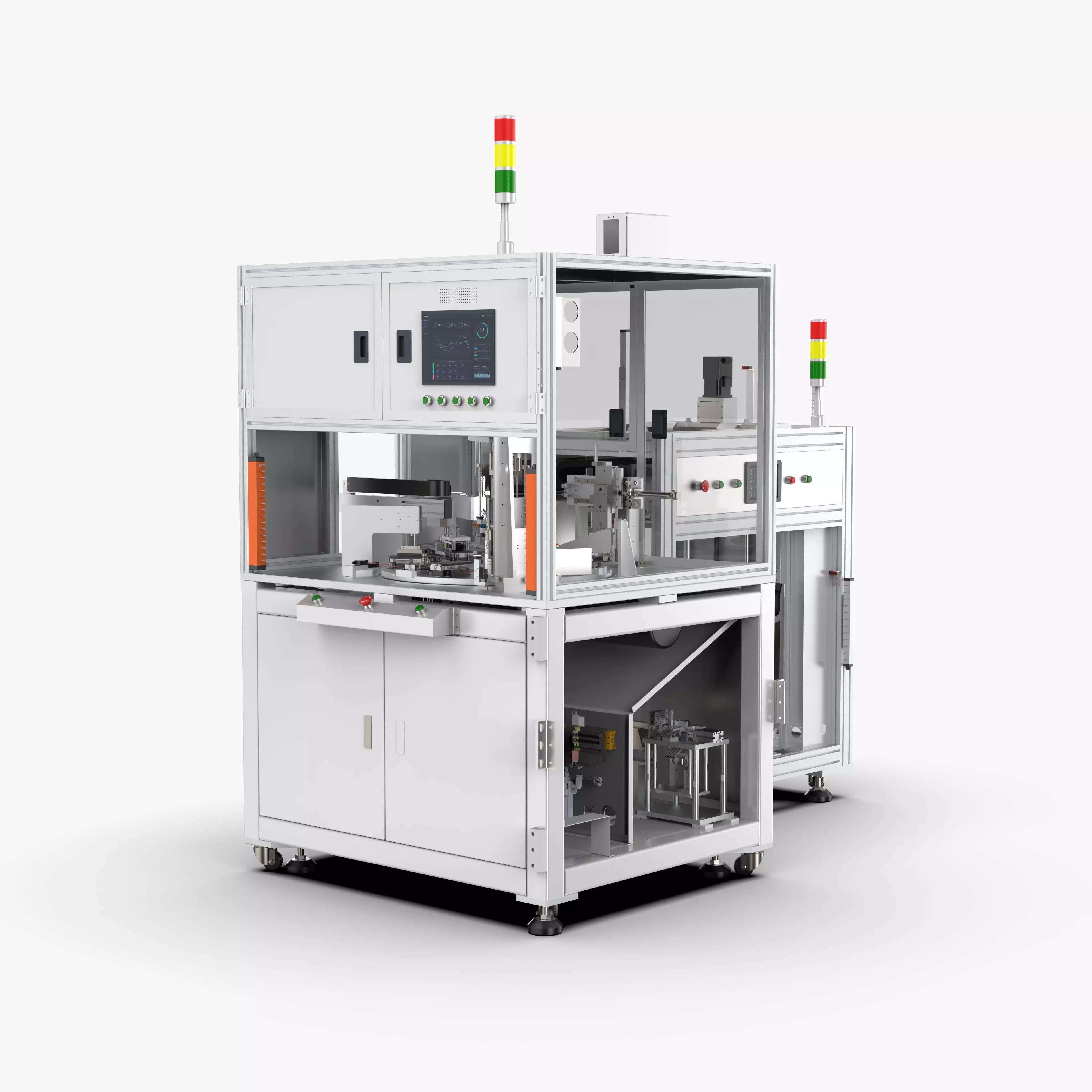 Automatic Double Side Screw Locking Machine 3D model_0