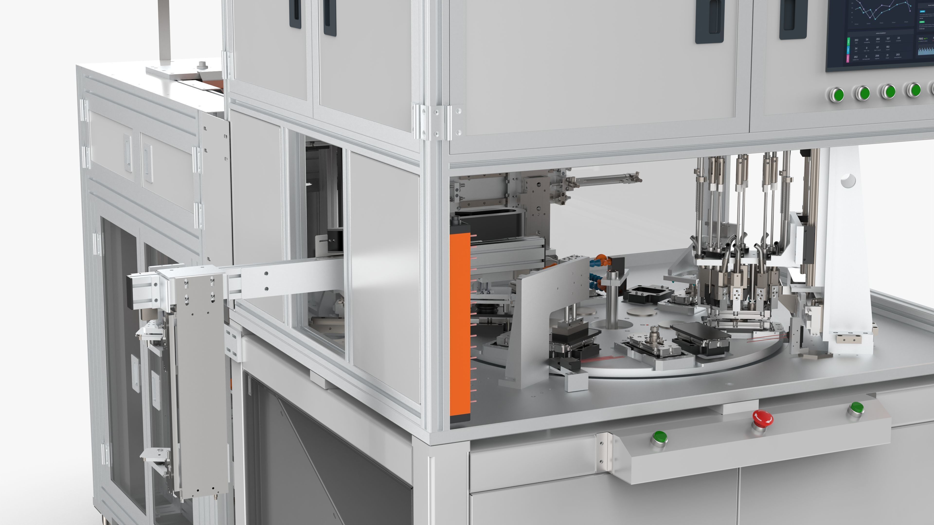 Automatic Double Side Screw Locking Machine 3D model_13