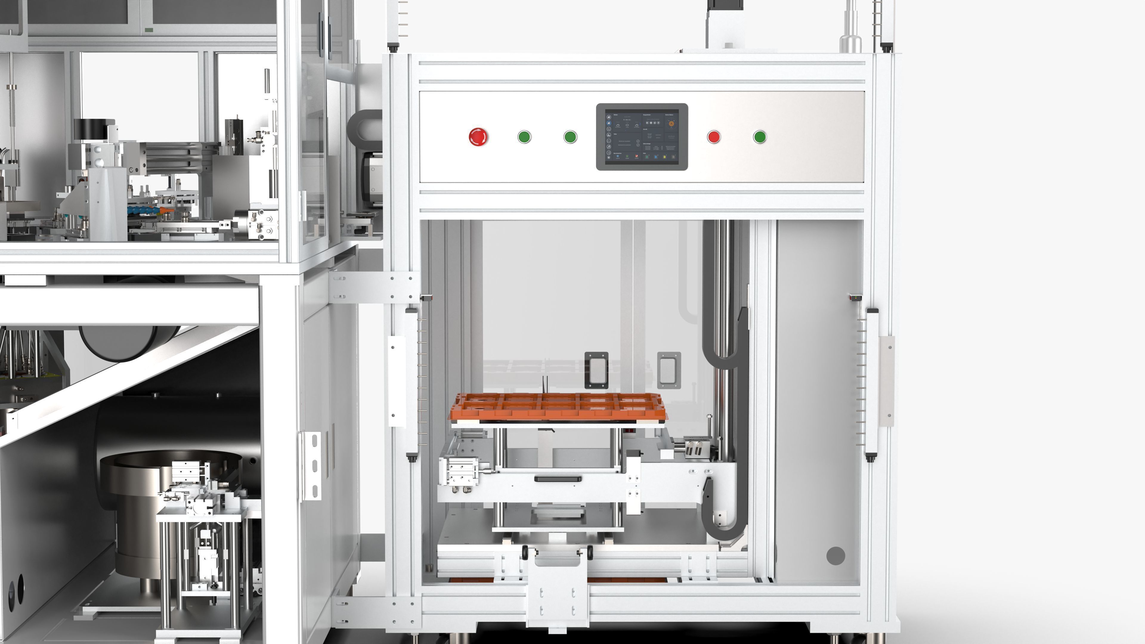 Automatic Double Side Screw Locking Machine 3D model_11