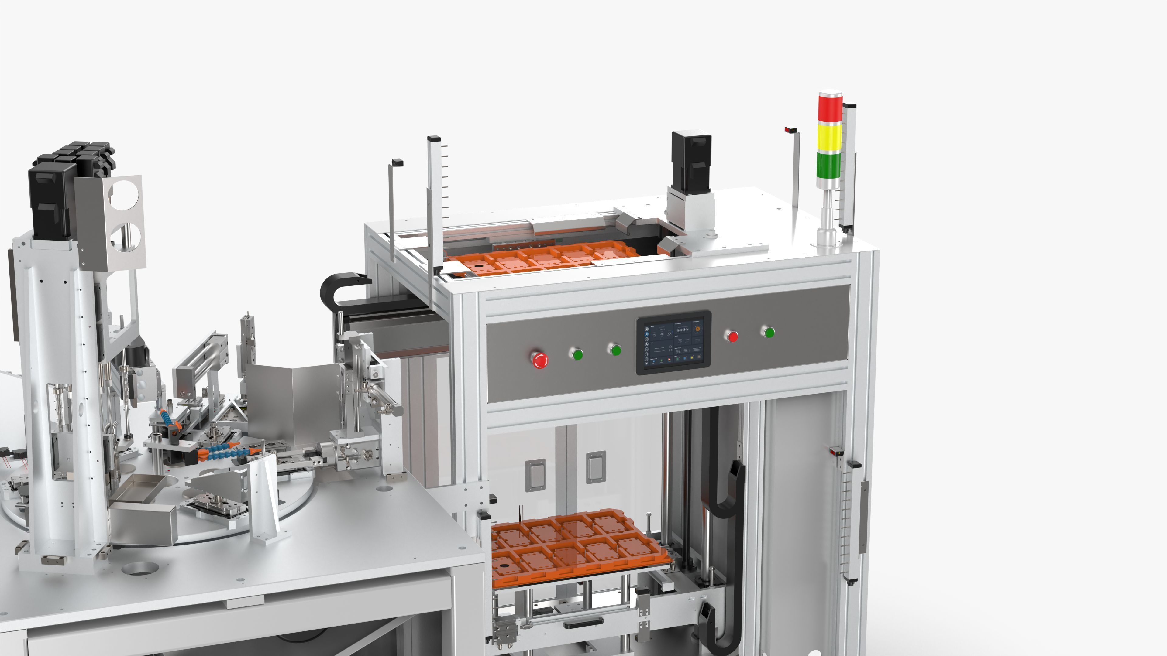 Automatic Double Side Screw Locking Machine 3D model_20