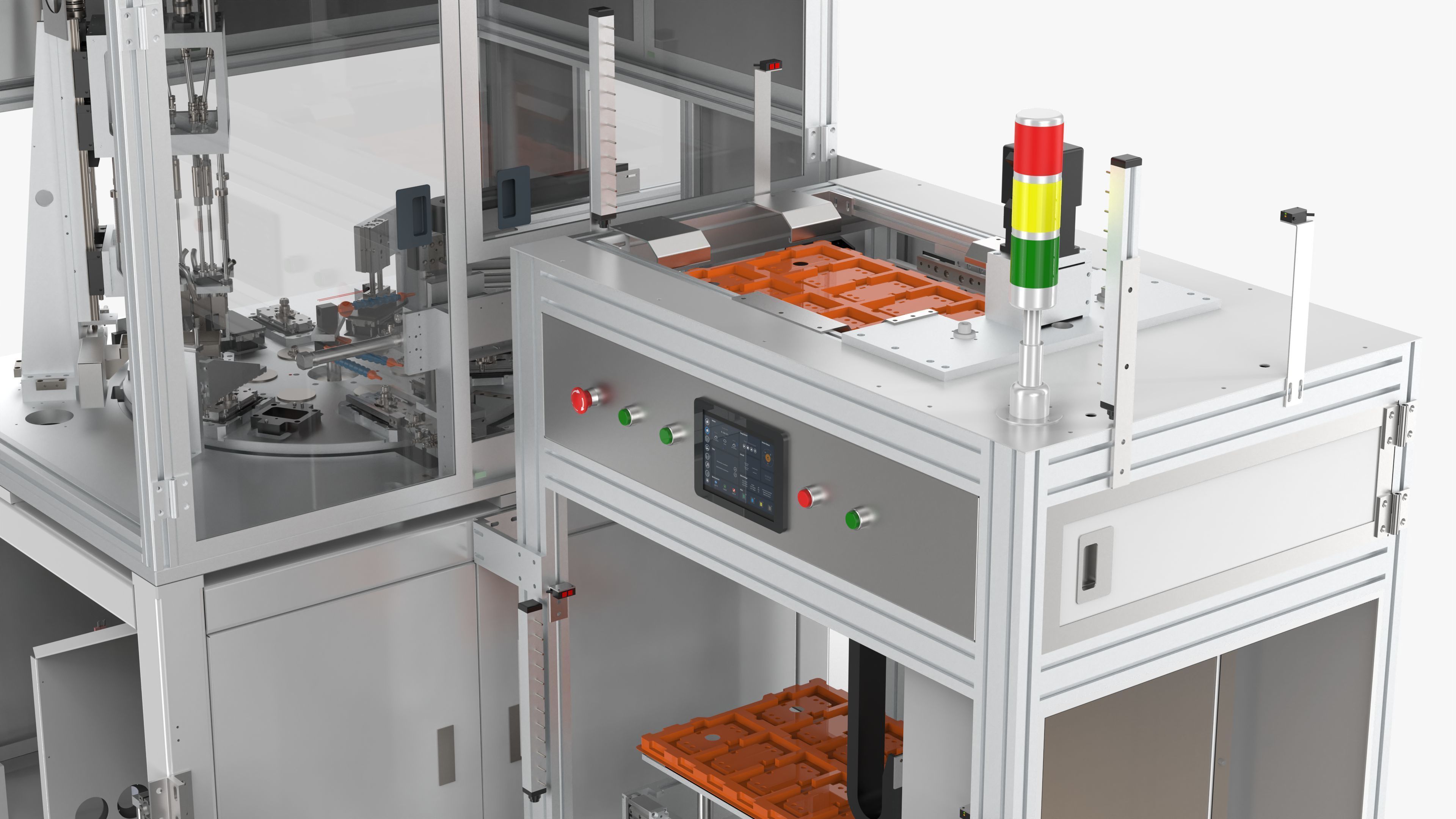 Automatic Double Side Screw Locking Machine 3D model_9