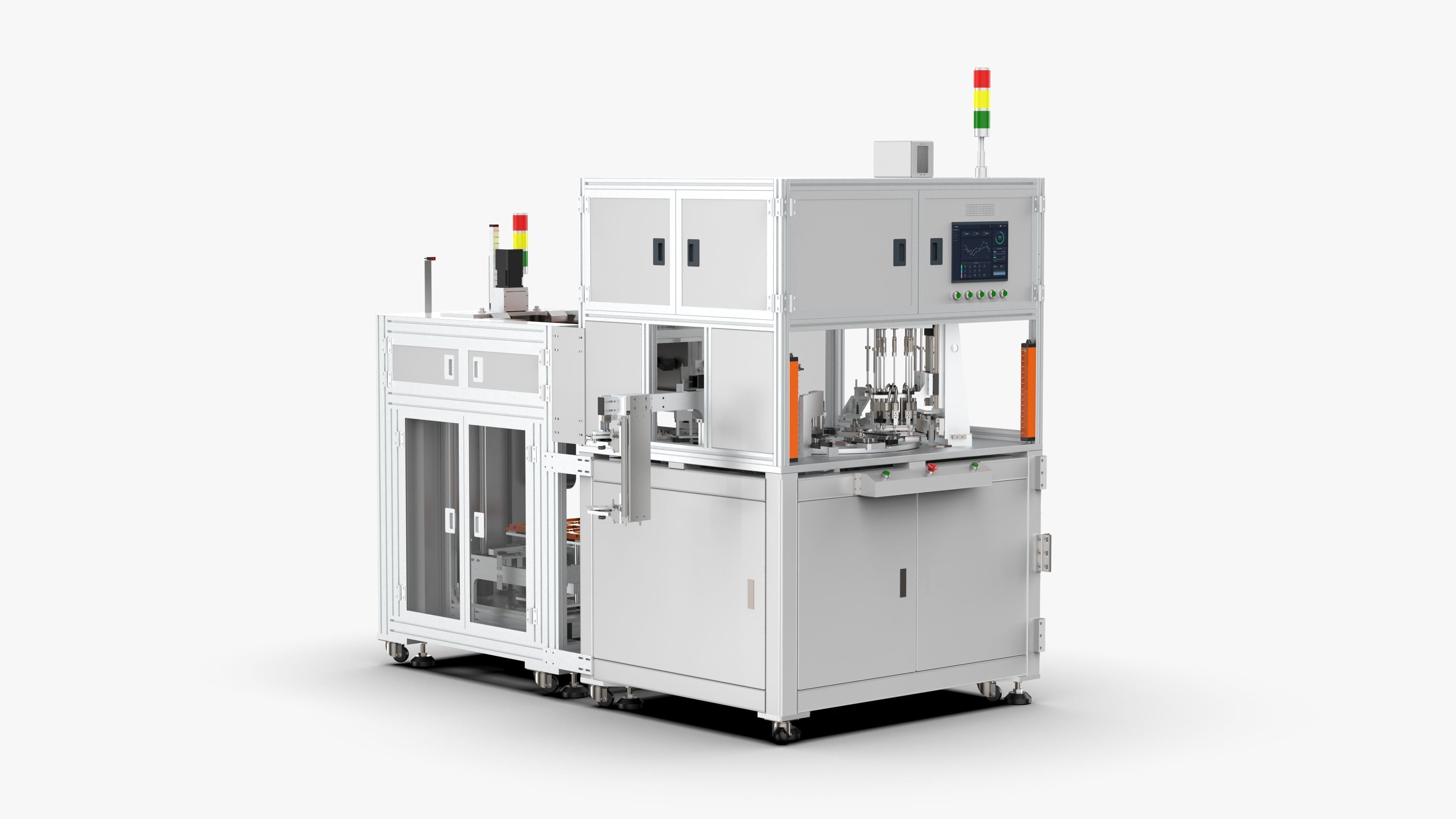 Automatic Double Side Screw Locking Machine 3D model_4