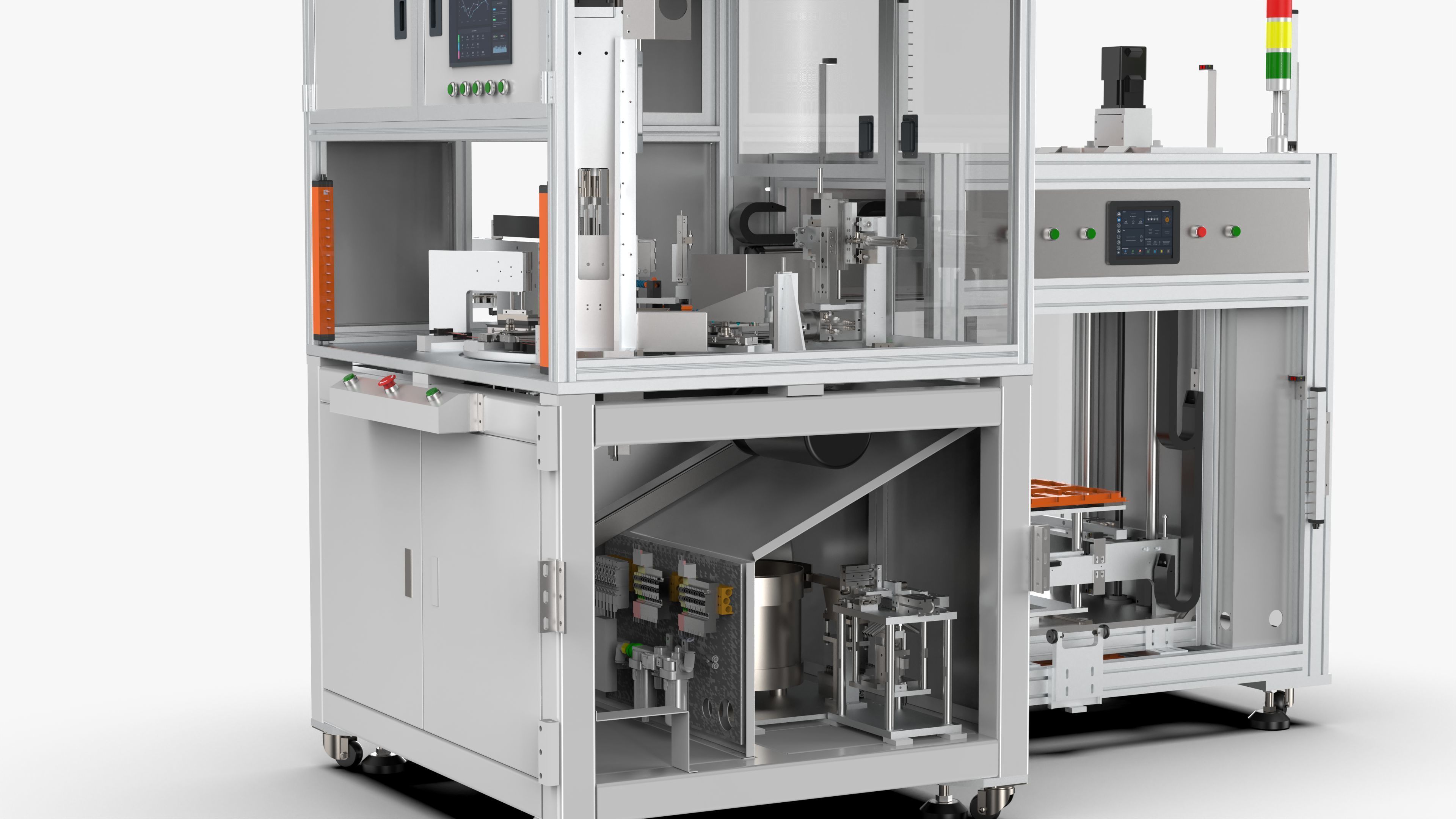 Automatic Double Side Screw Locking Machine 3D model_12