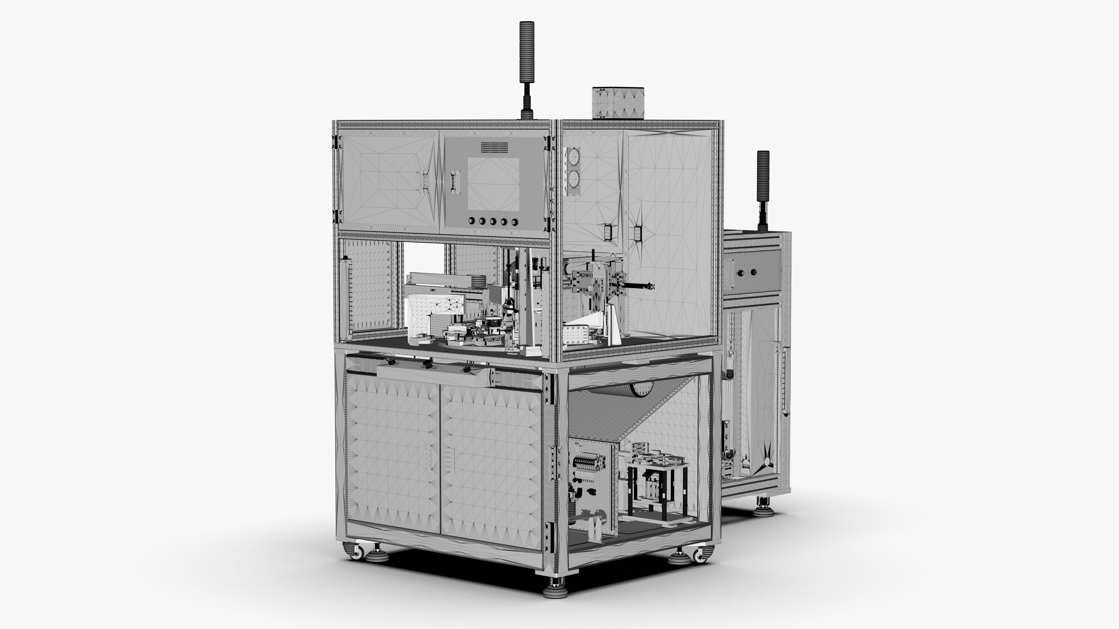 Automatic Double Side Screw Locking Machine 3D model_22