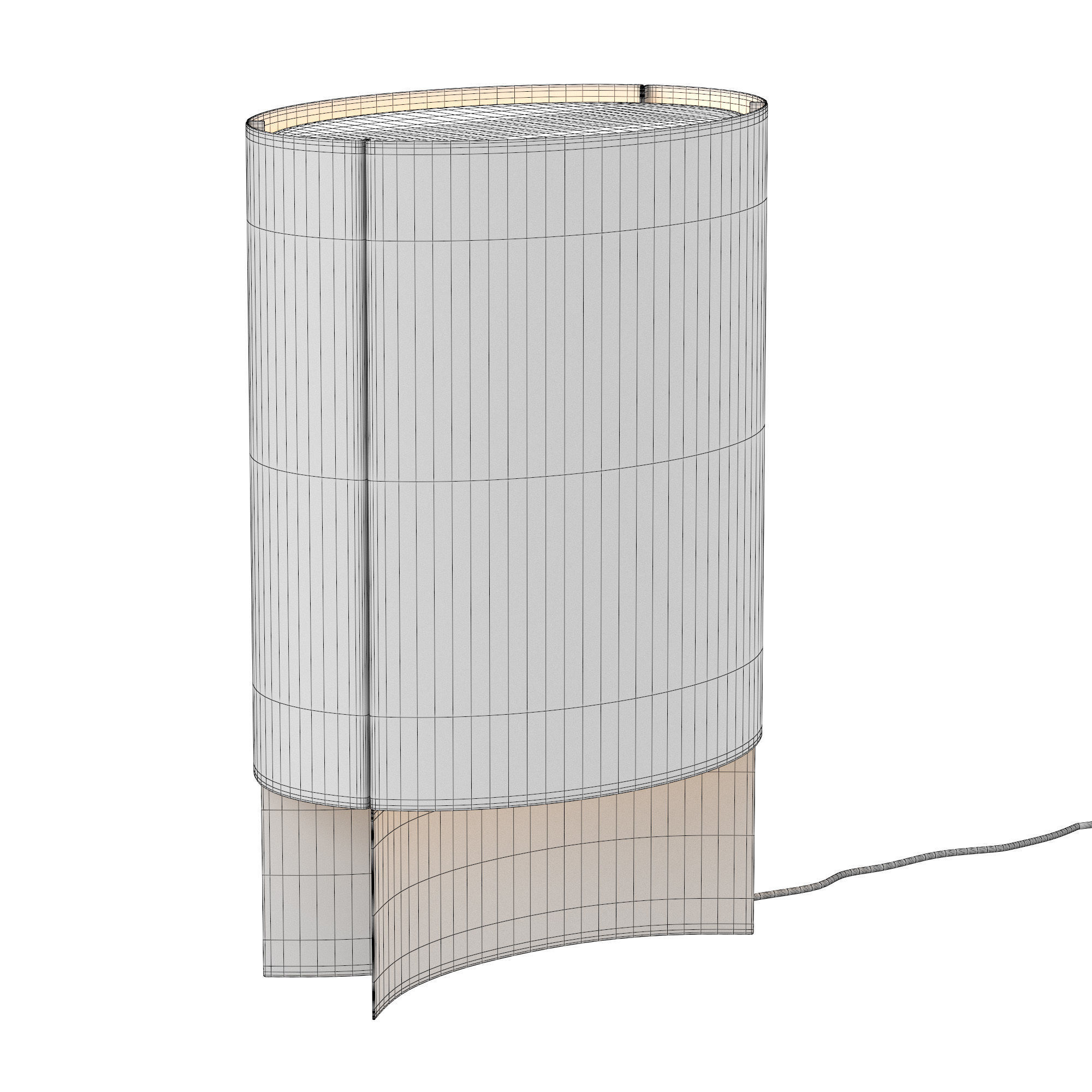 VINTAGE TABLE LAMP JACQUES QUINET 3D model_4