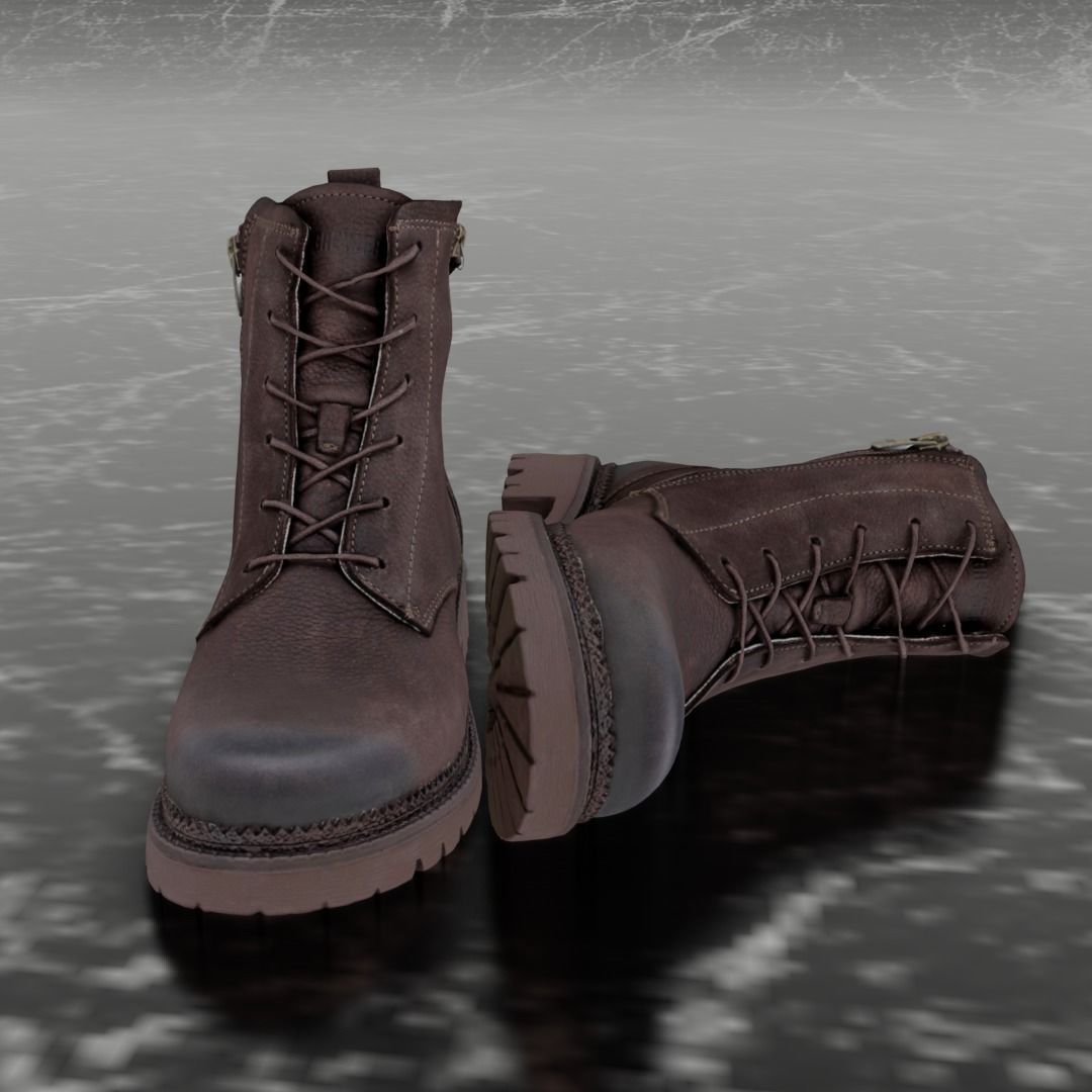 GREYDER - 3D BOOTS Low-poly 3D model_3