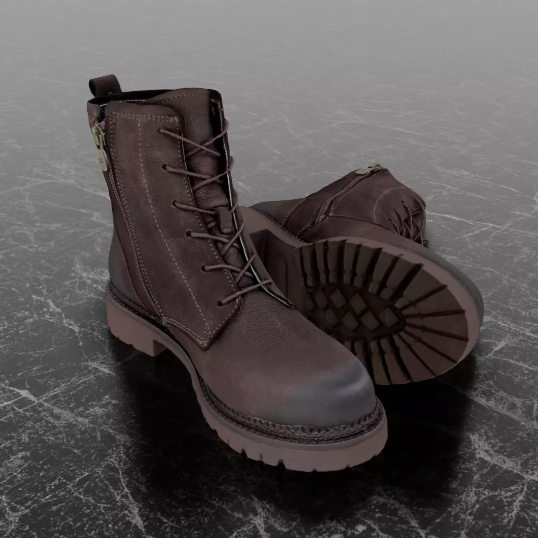 GREYDER - 3D BOOTS Low-poly 3D model_0