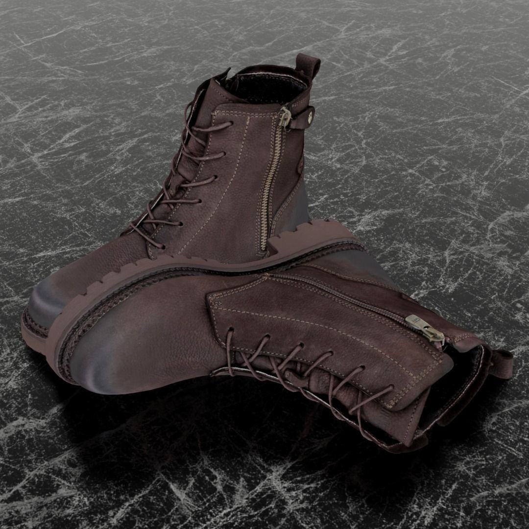 GREYDER - 3D BOOTS Low-poly 3D model_1