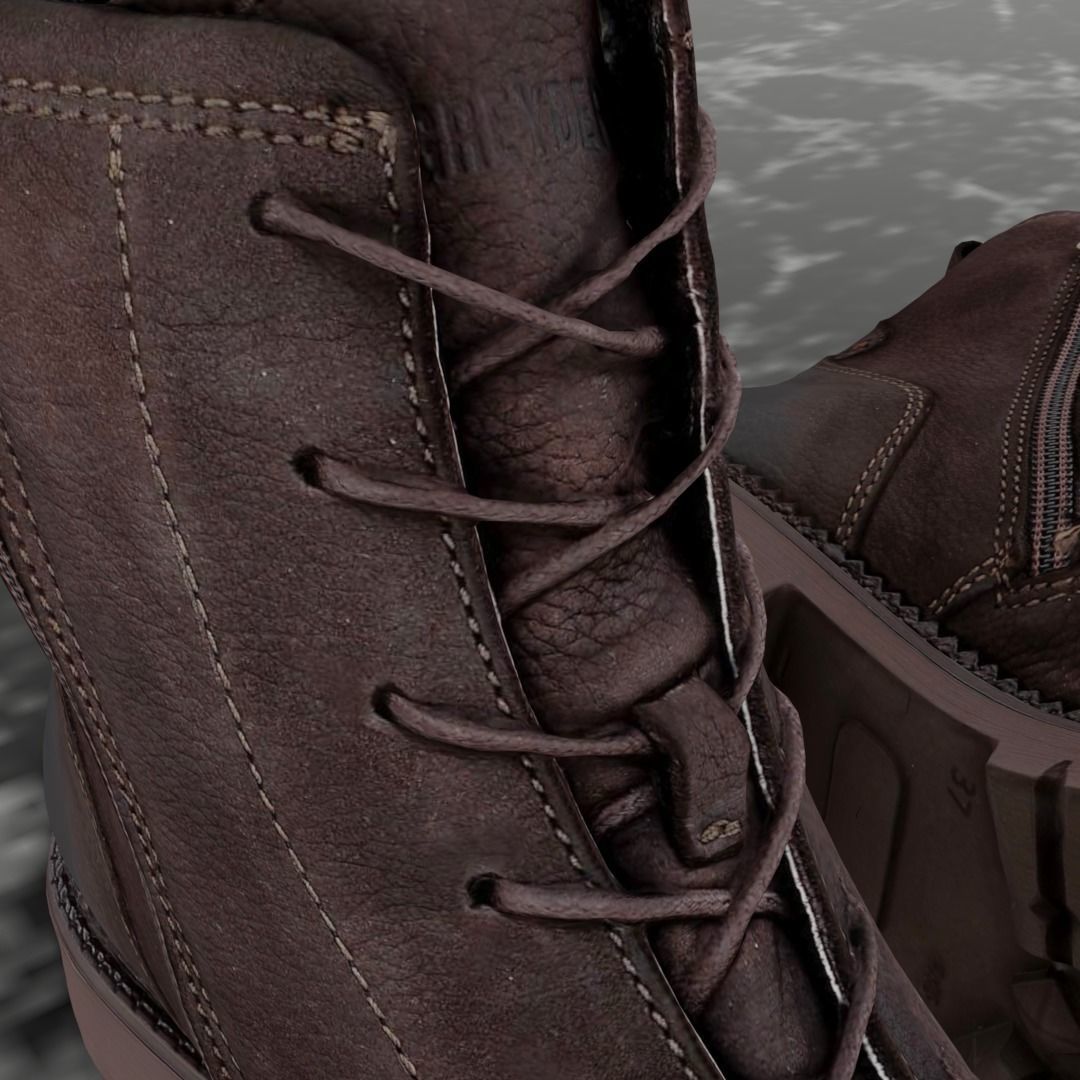 GREYDER - 3D BOOTS Low-poly 3D model_10