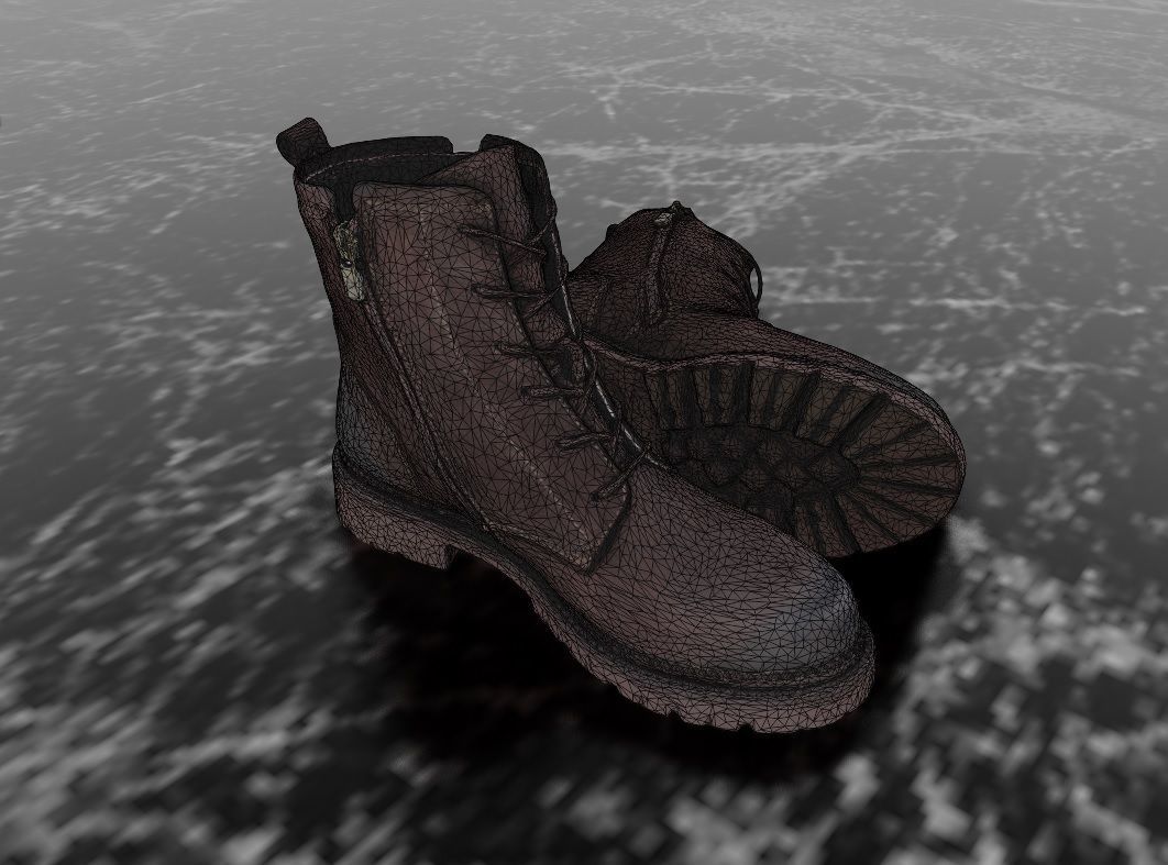 GREYDER - 3D BOOTS Low-poly 3D model_12