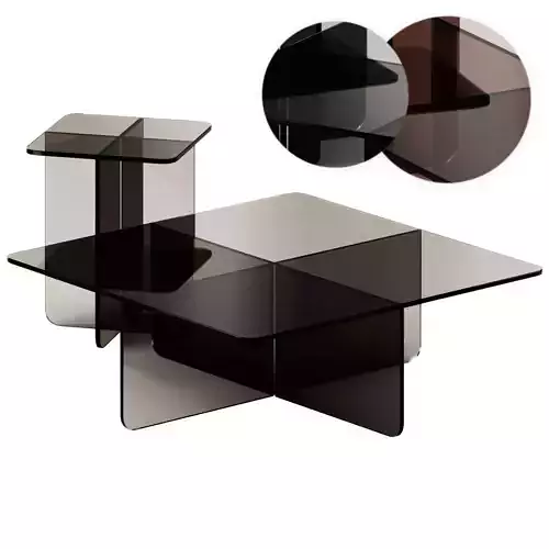 EQ3 Verre end Table Coffee and Side