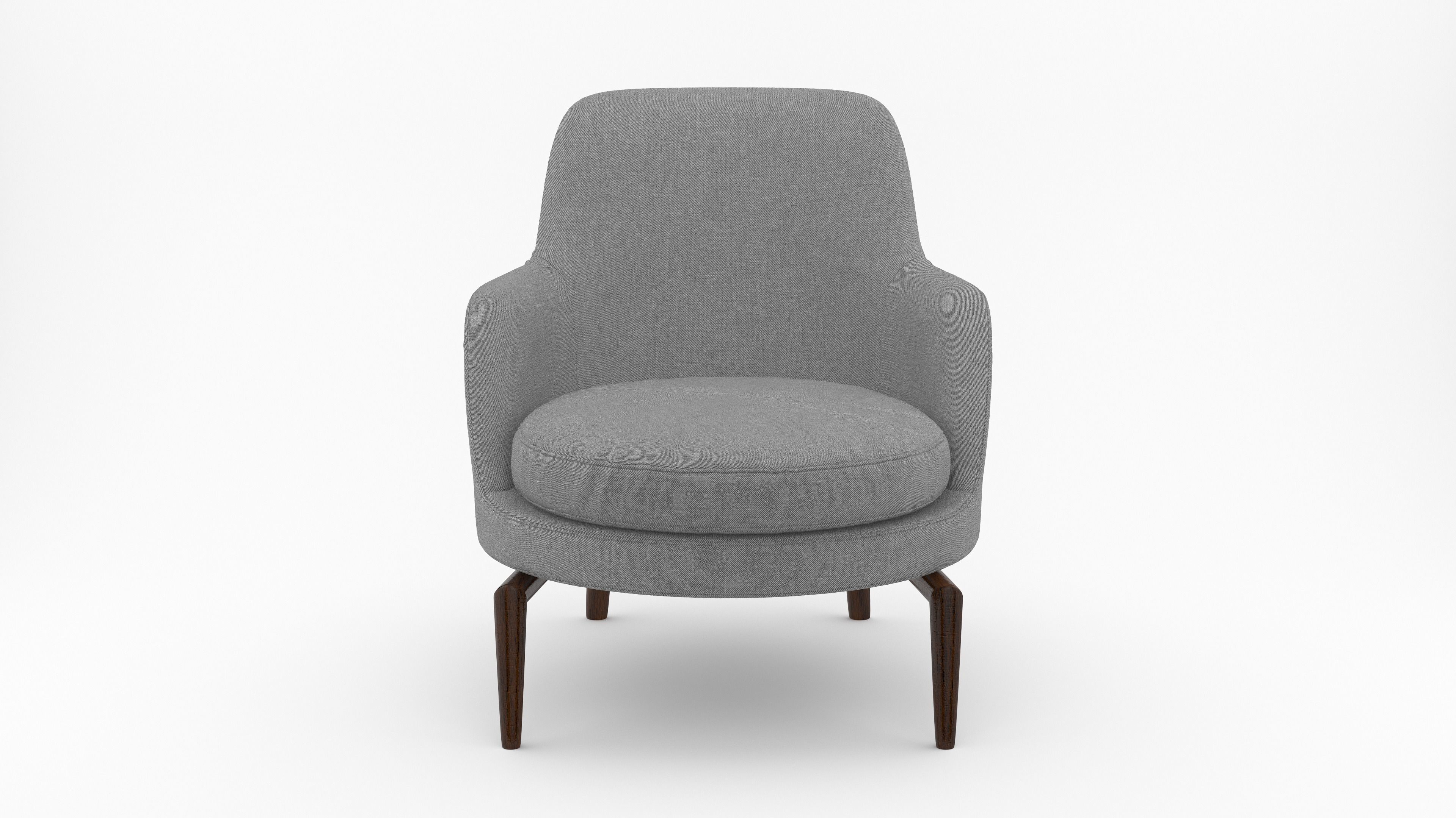 Leda Armchair 3D model_1