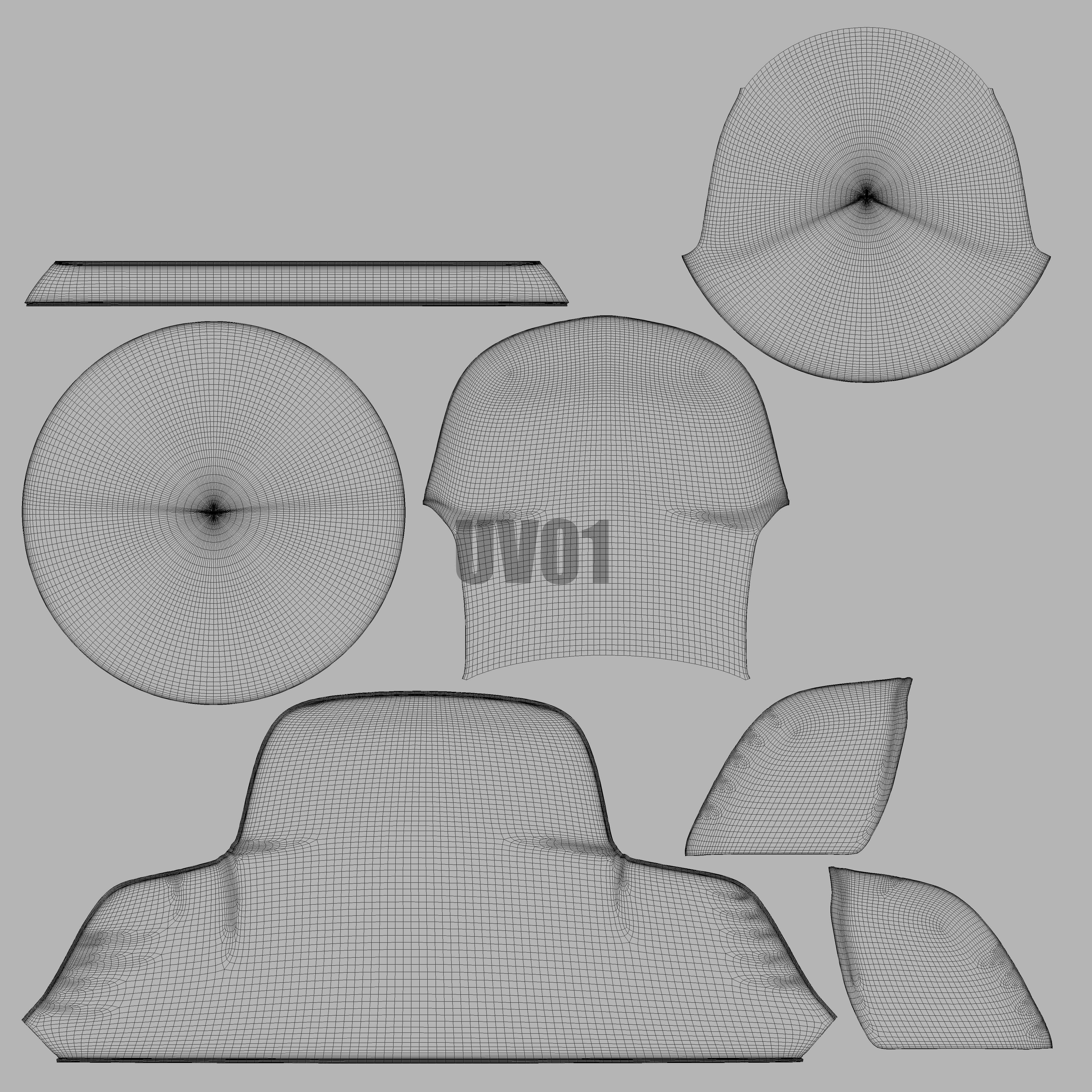 Leda Armchair 3D model_10