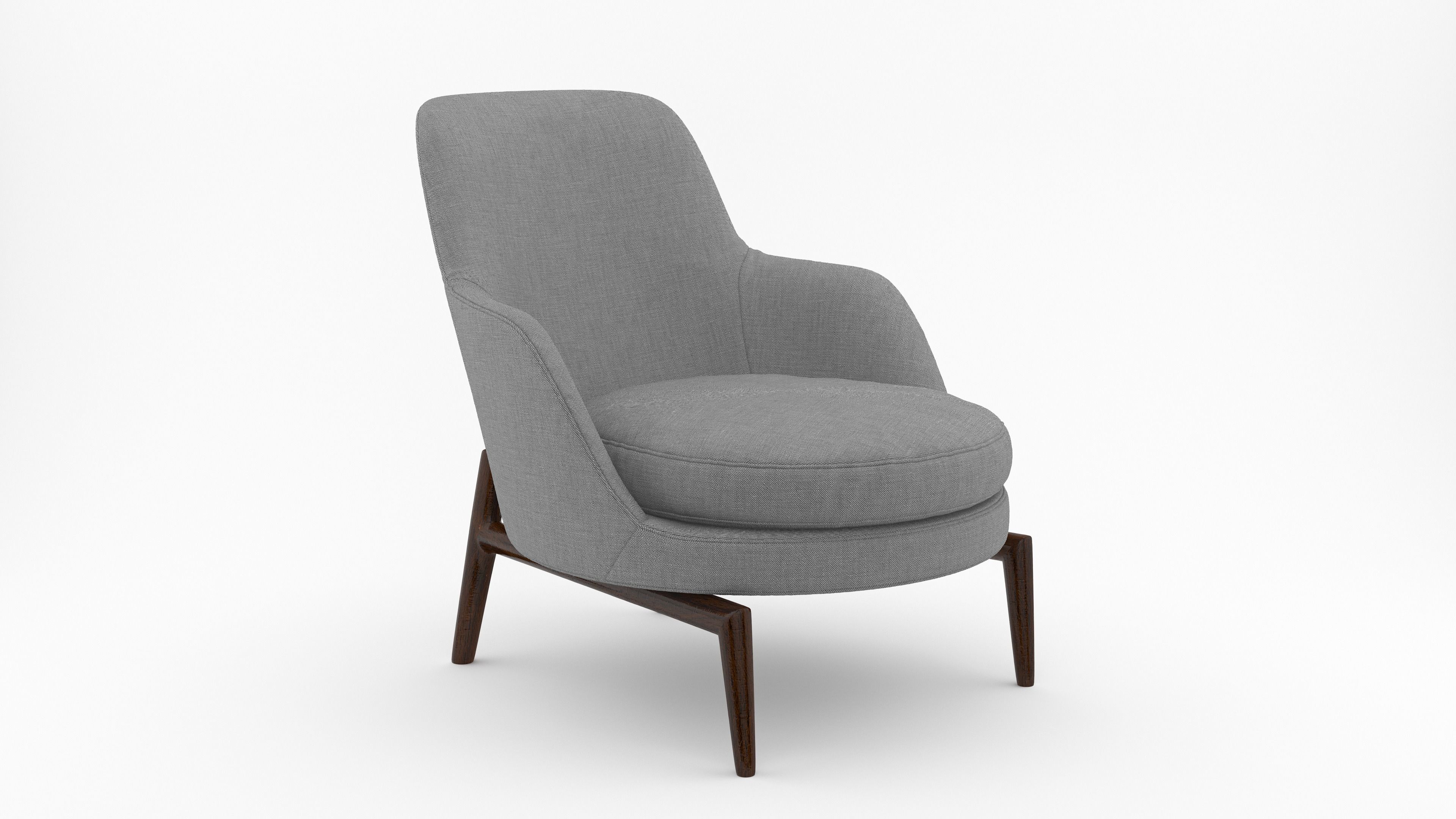 Leda Armchair 3D model_7