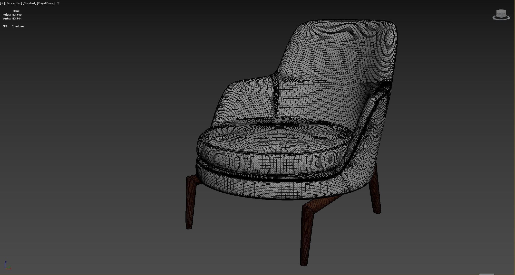 Leda Armchair 3D model_13