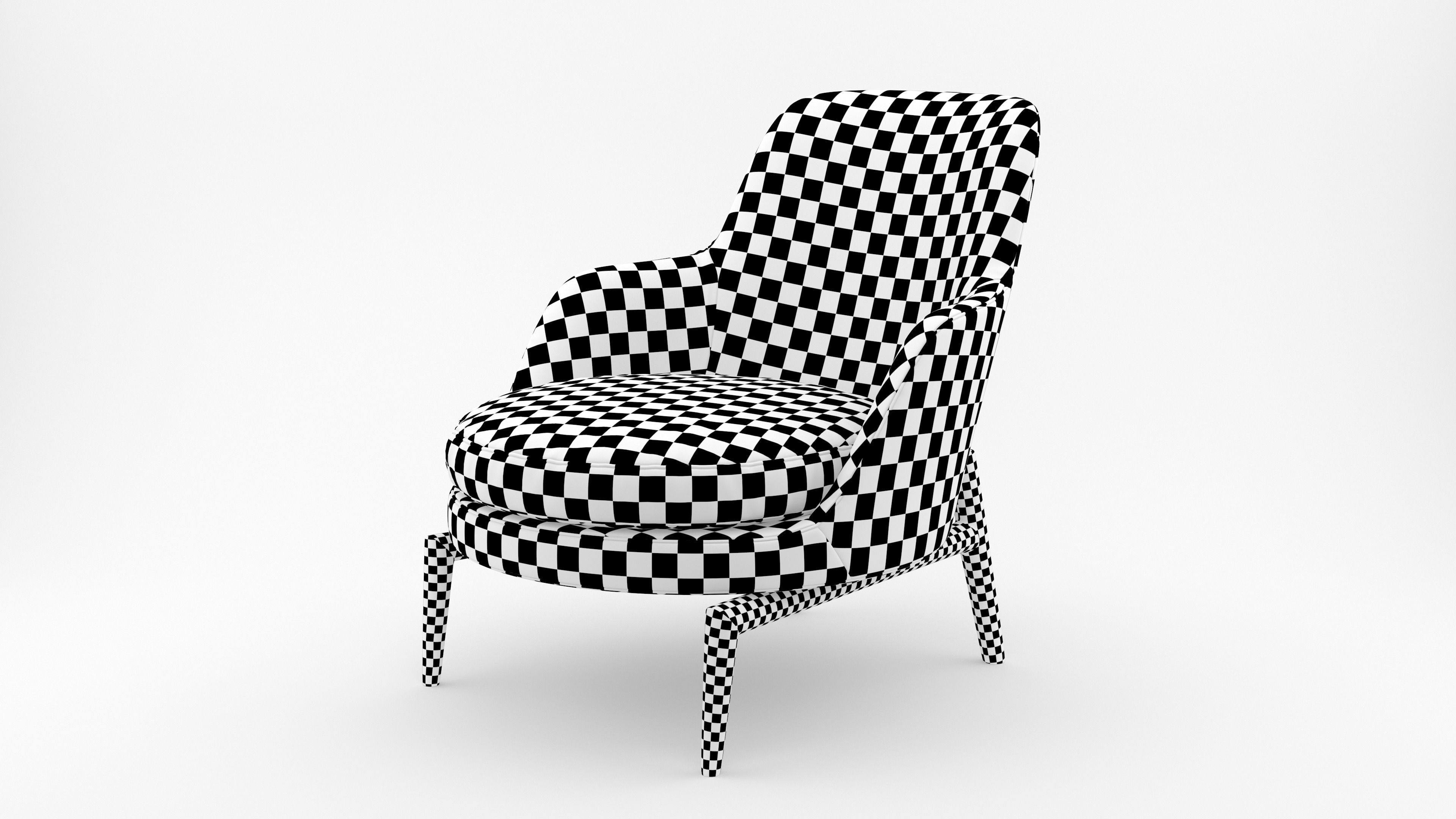 Leda Armchair 3D model_8