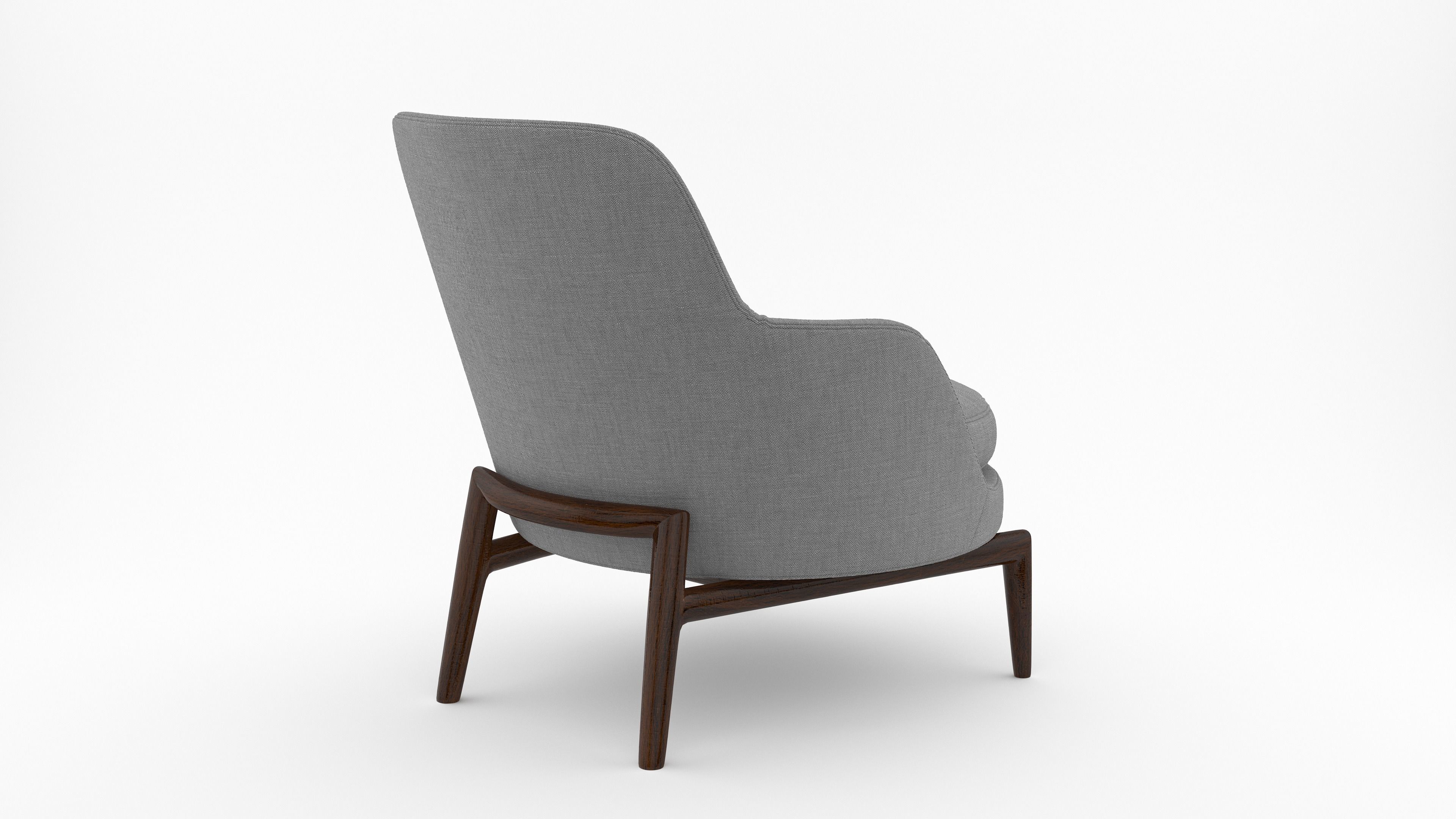 Leda Armchair 3D model_5