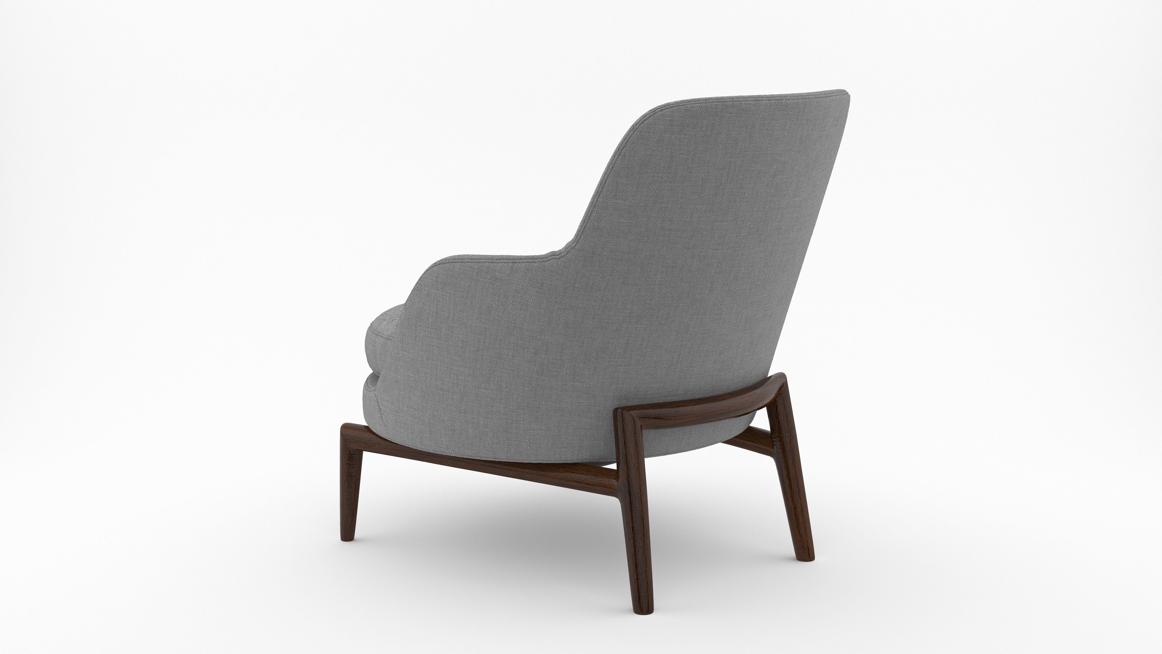Leda Armchair 3D model_3