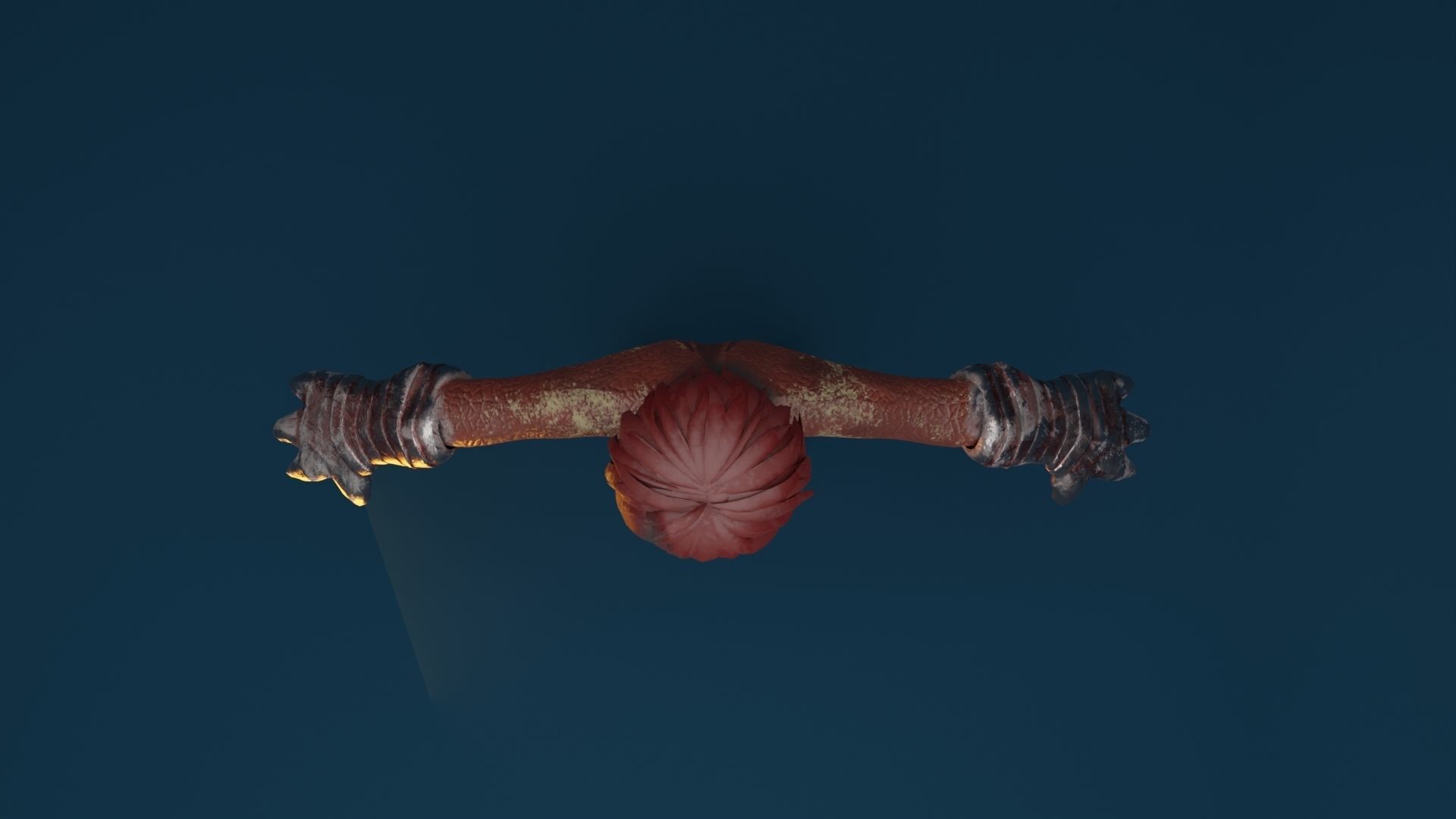 Fire Demon Character Low-poly 3D model_10