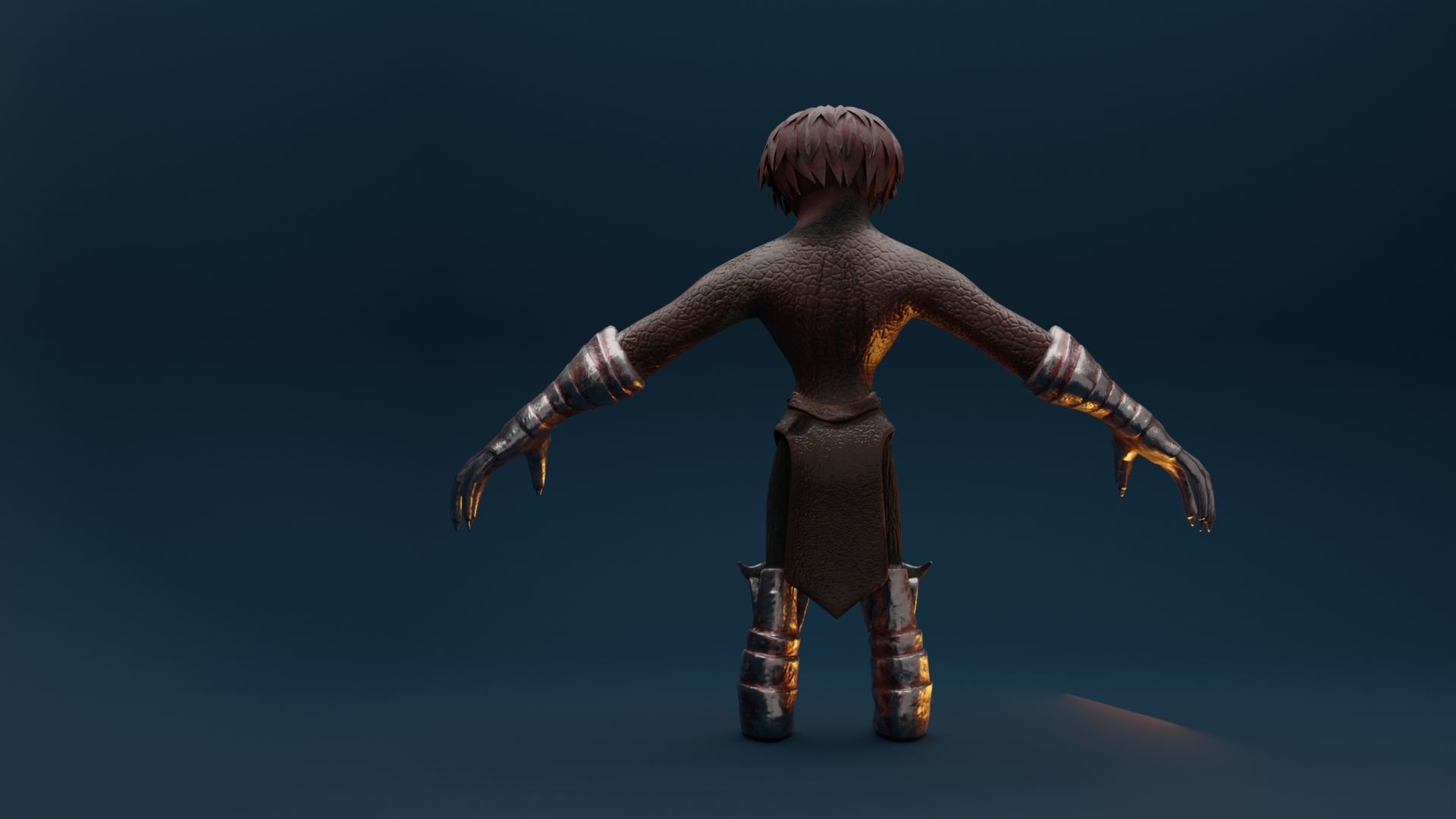 Fire Demon Character Low-poly 3D model_5