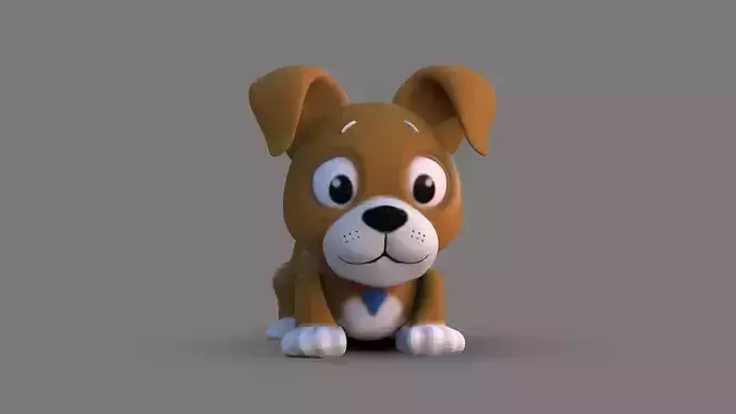 Cute Dog Cartoon 