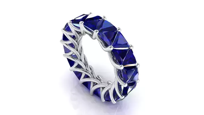 Ring M130 The luxury female ring with gems wedding Size 6 5 USA 3D print model