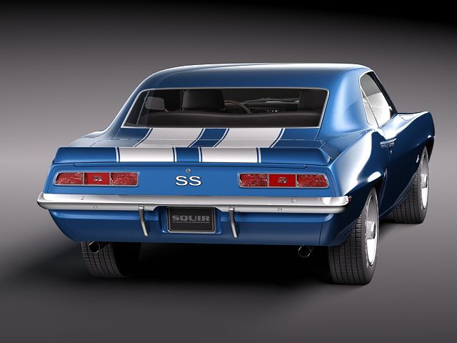Chevrolet camaro ss 1969 3D Model .max .obj .3ds .fbx .lwo ...