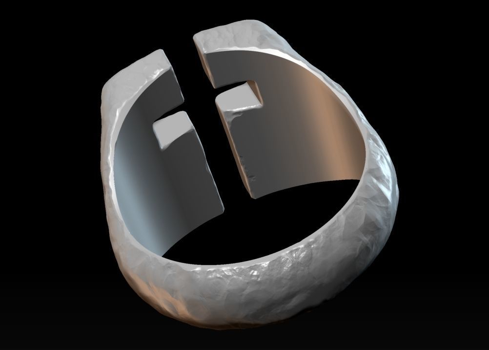 Cross Ring 3D print model_8