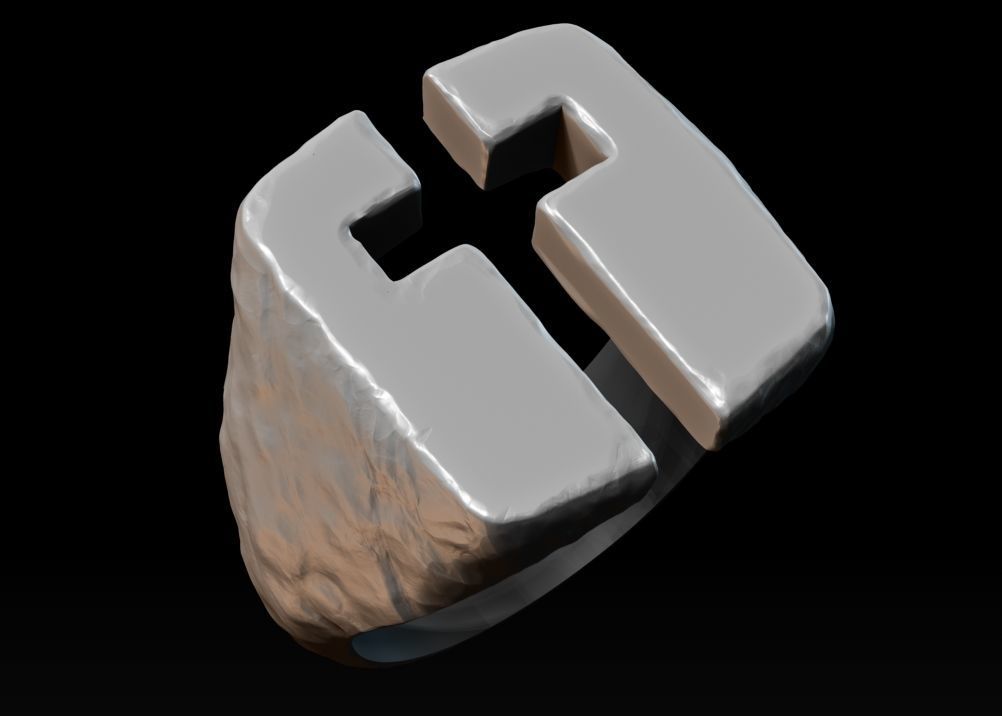 Cross Ring 3D print model_9