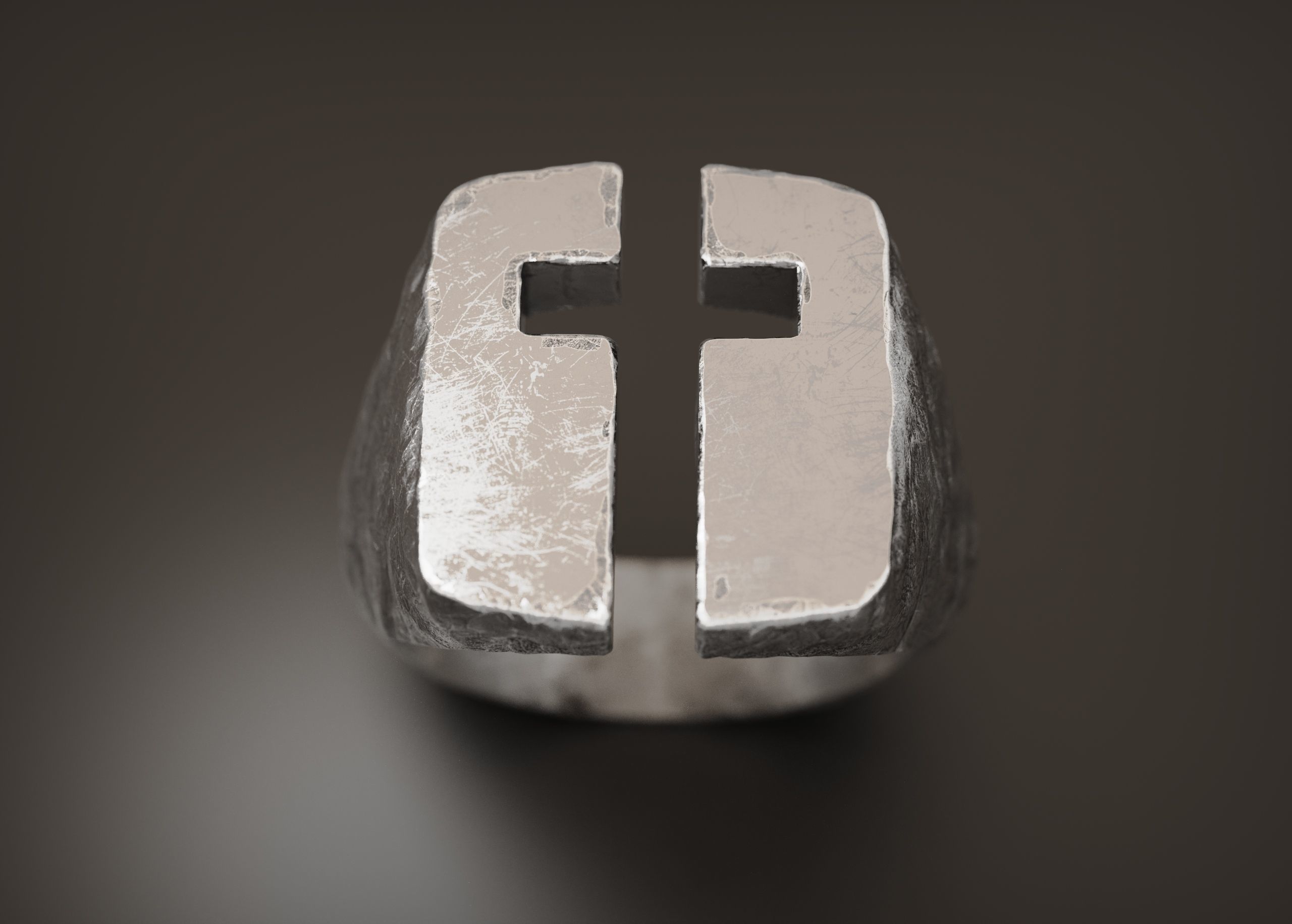 Cross Ring 3D print model_2