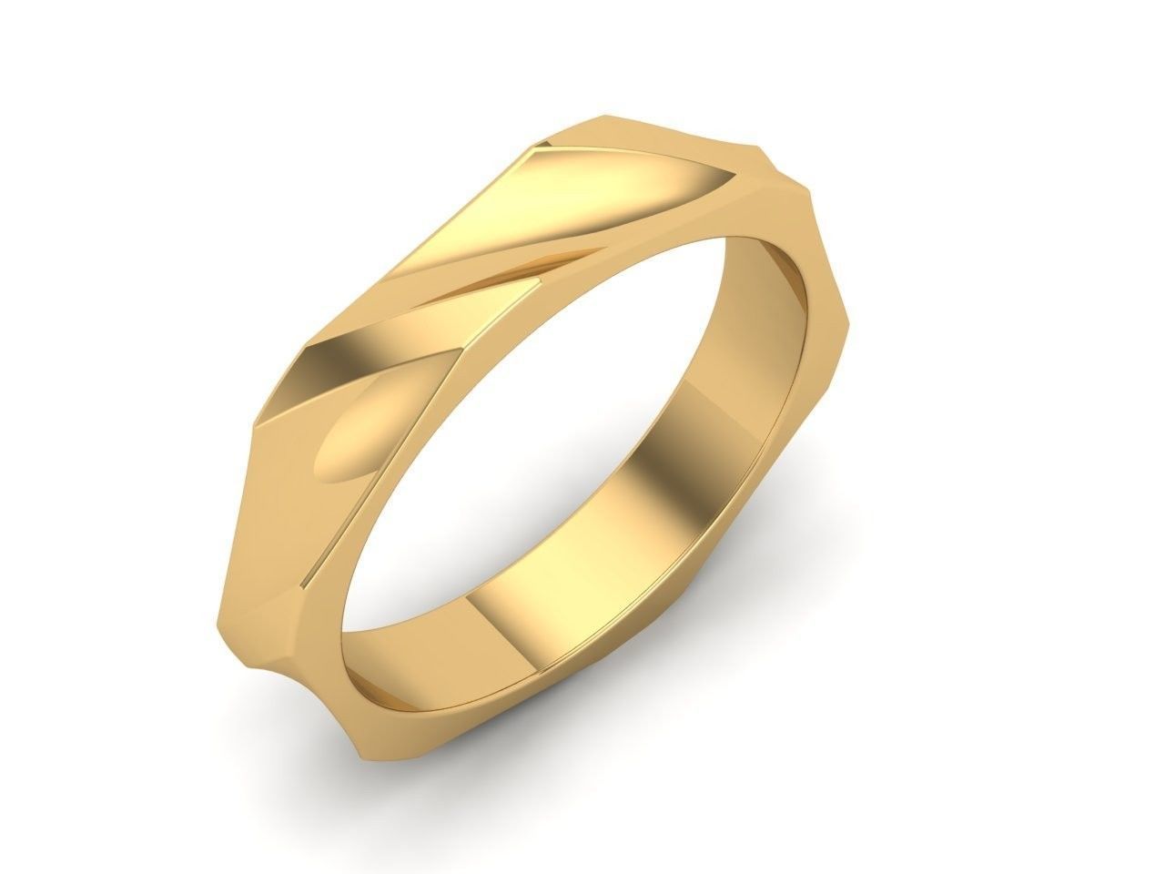 Engagement ring 3D print model_4