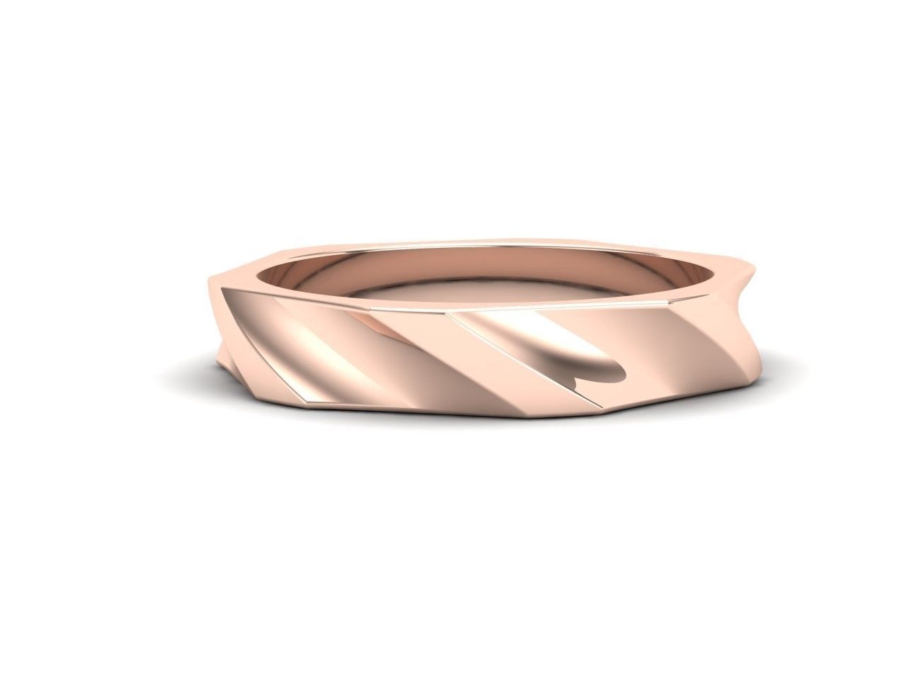 Engagement ring 3D print model_7