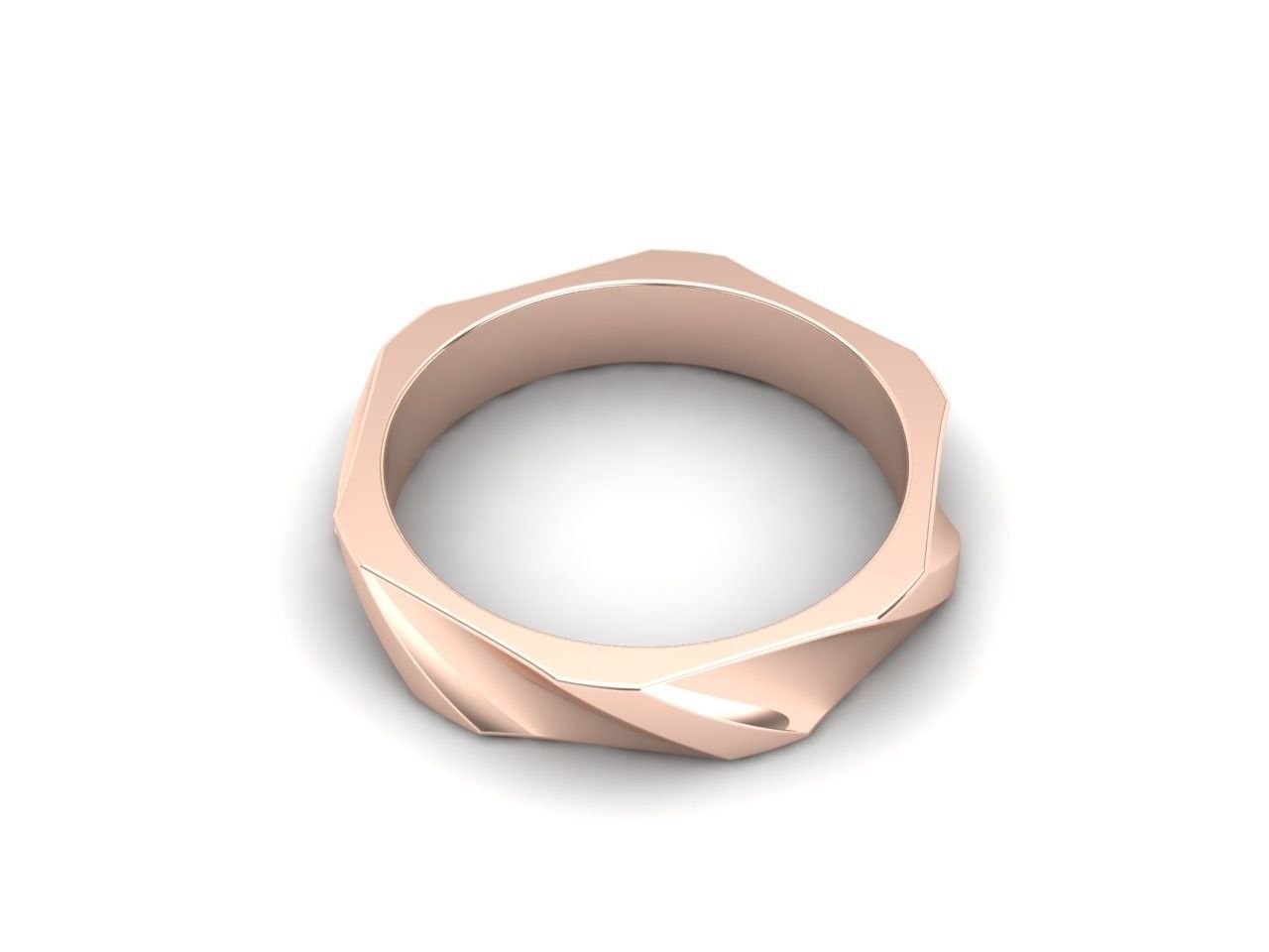 Engagement ring 3D print model_1