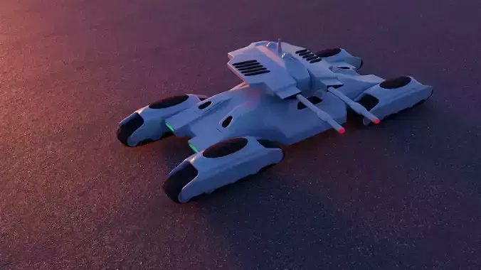 Futuristic tank