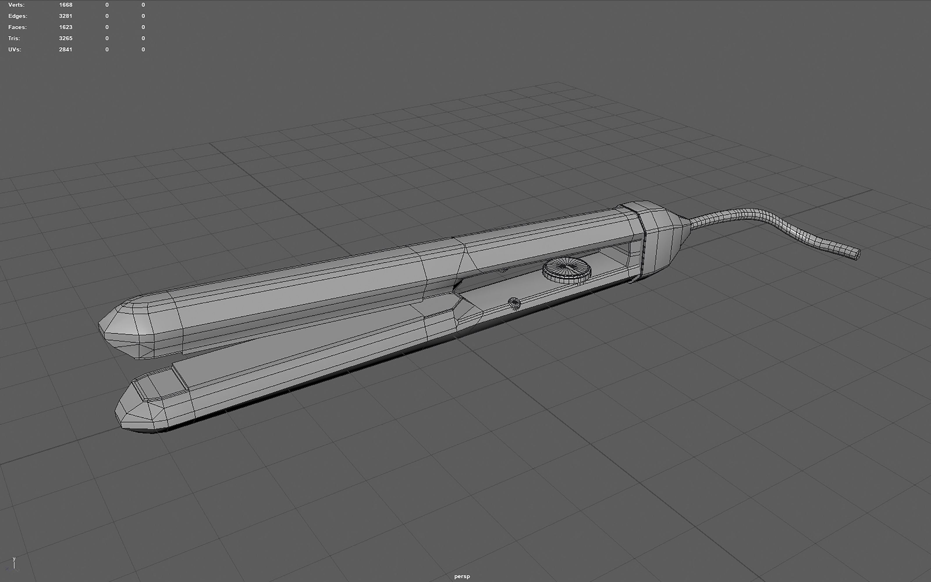 HAIR IRON Low-poly 3D model_19