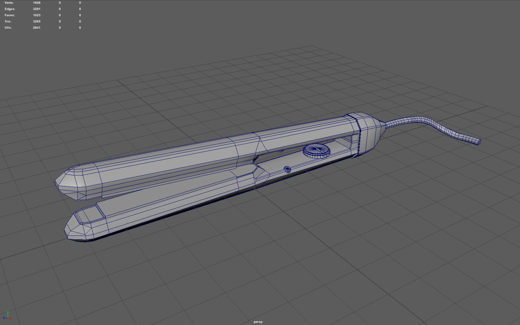 HAIR IRON Low-poly 3D model_14