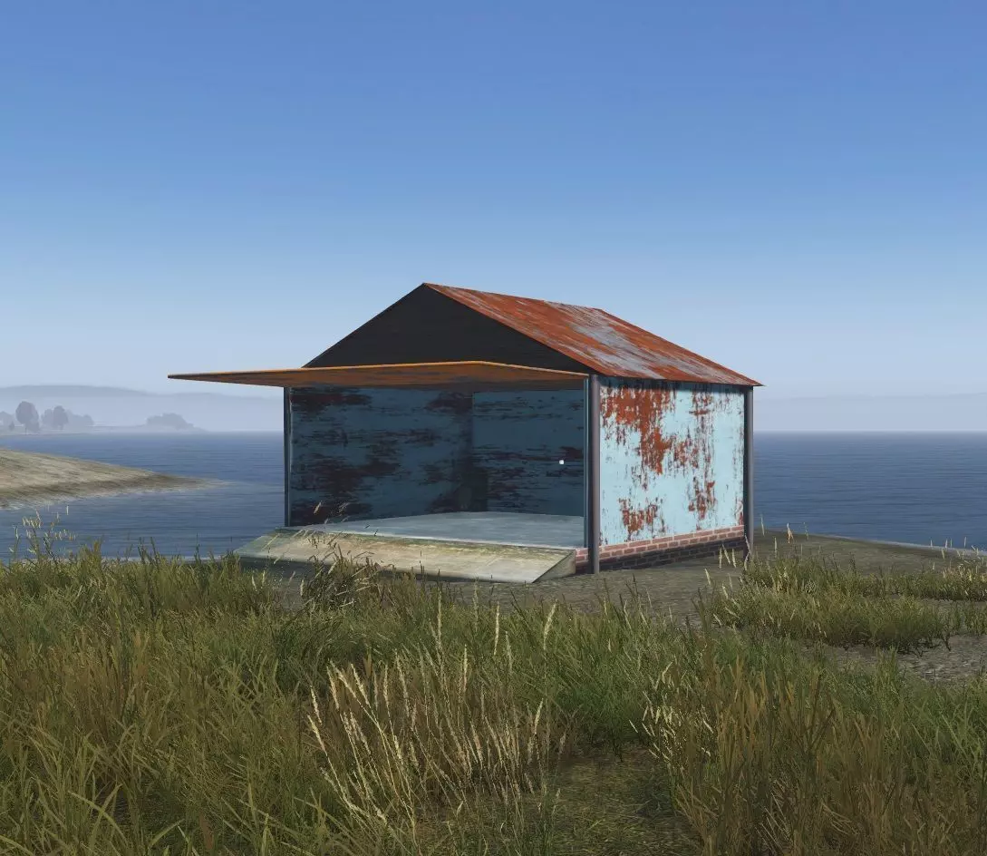 Day-z Barn Free low-poly 3D model_0