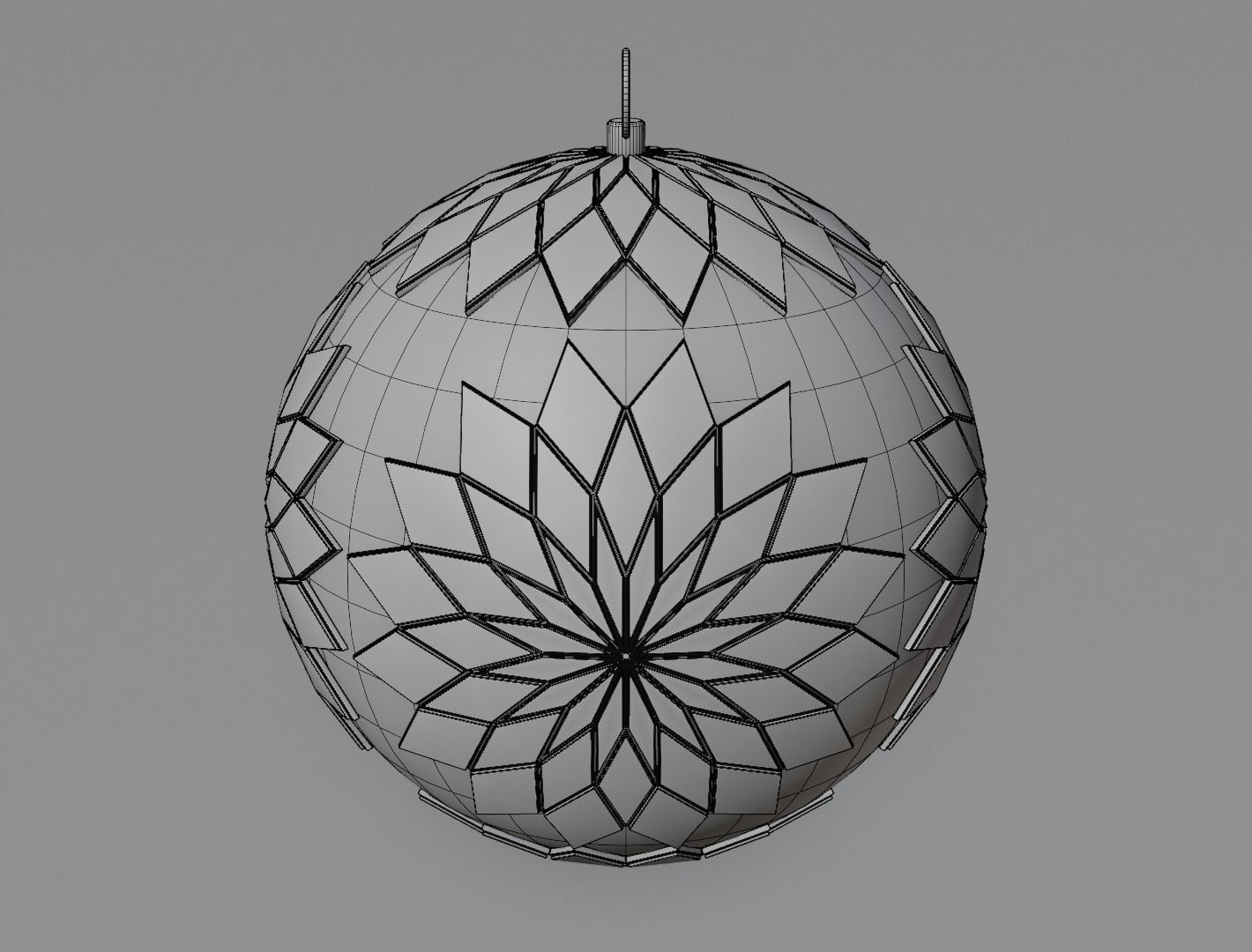 Christmas ornament 3D model for 3D print set 3D print model_45