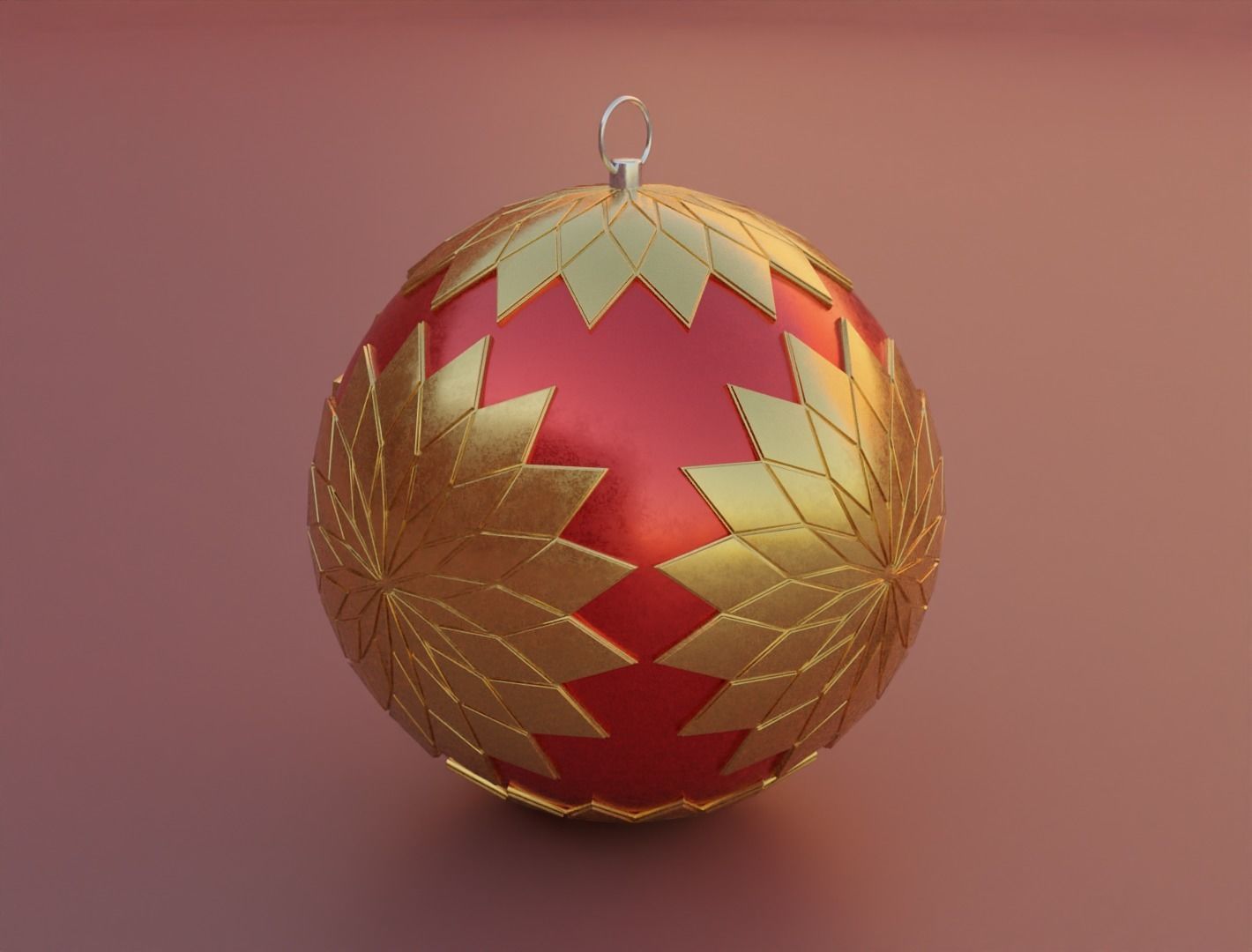 Christmas ornament 3D model for 3D print set 3D print model_1