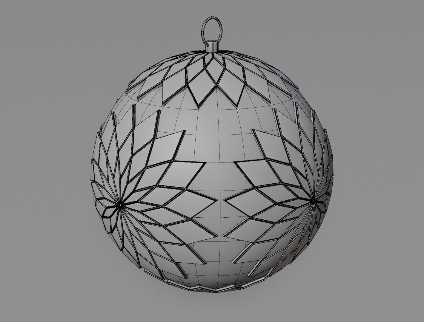 Christmas ornament 3D model for 3D print set 3D print model_41