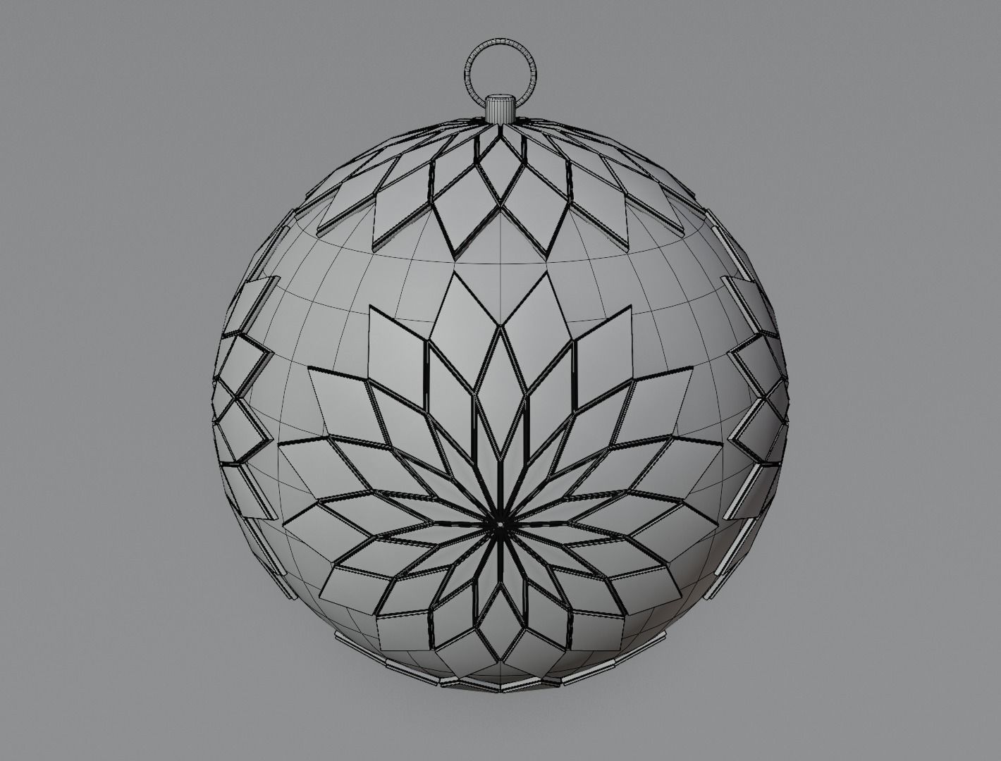 Christmas ornament 3D model for 3D print set 3D print model_46