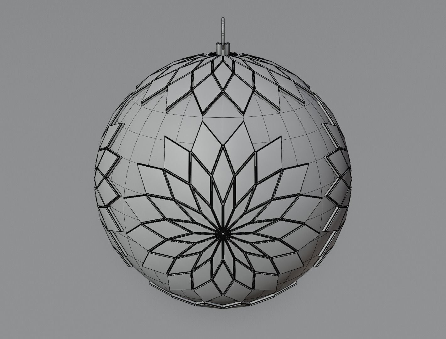 Christmas ornament 3D model for 3D print set 3D print model_44