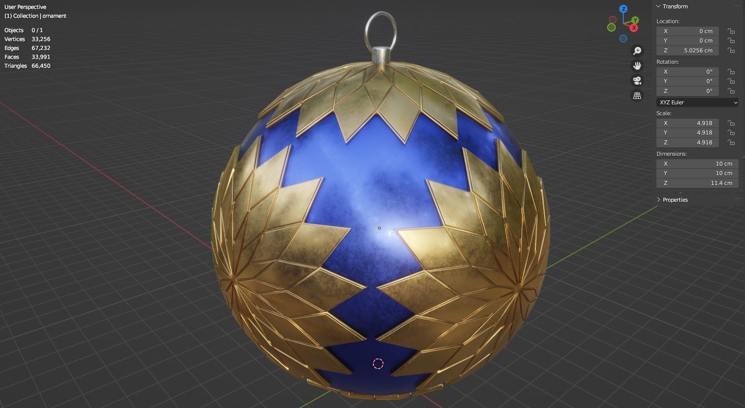 Christmas ornament 3D model for 3D print set 3D print model_48