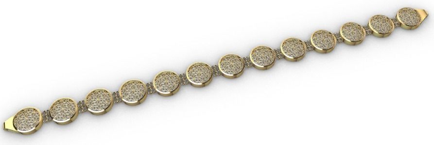 BRACELETS 50 MODELS 3D AND STL WITH SUPPOR READY TO 3D PRINTER 3D print model_33