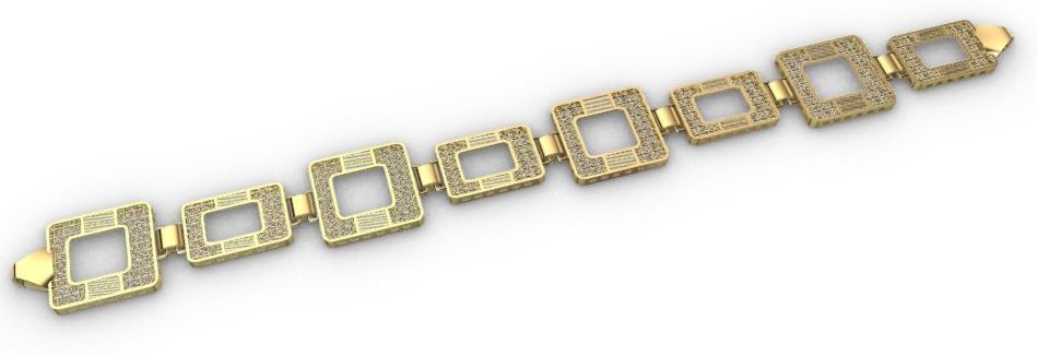 BRACELETS 50 MODELS 3D AND STL WITH SUPPOR READY TO 3D PRINTER 3D print model_3