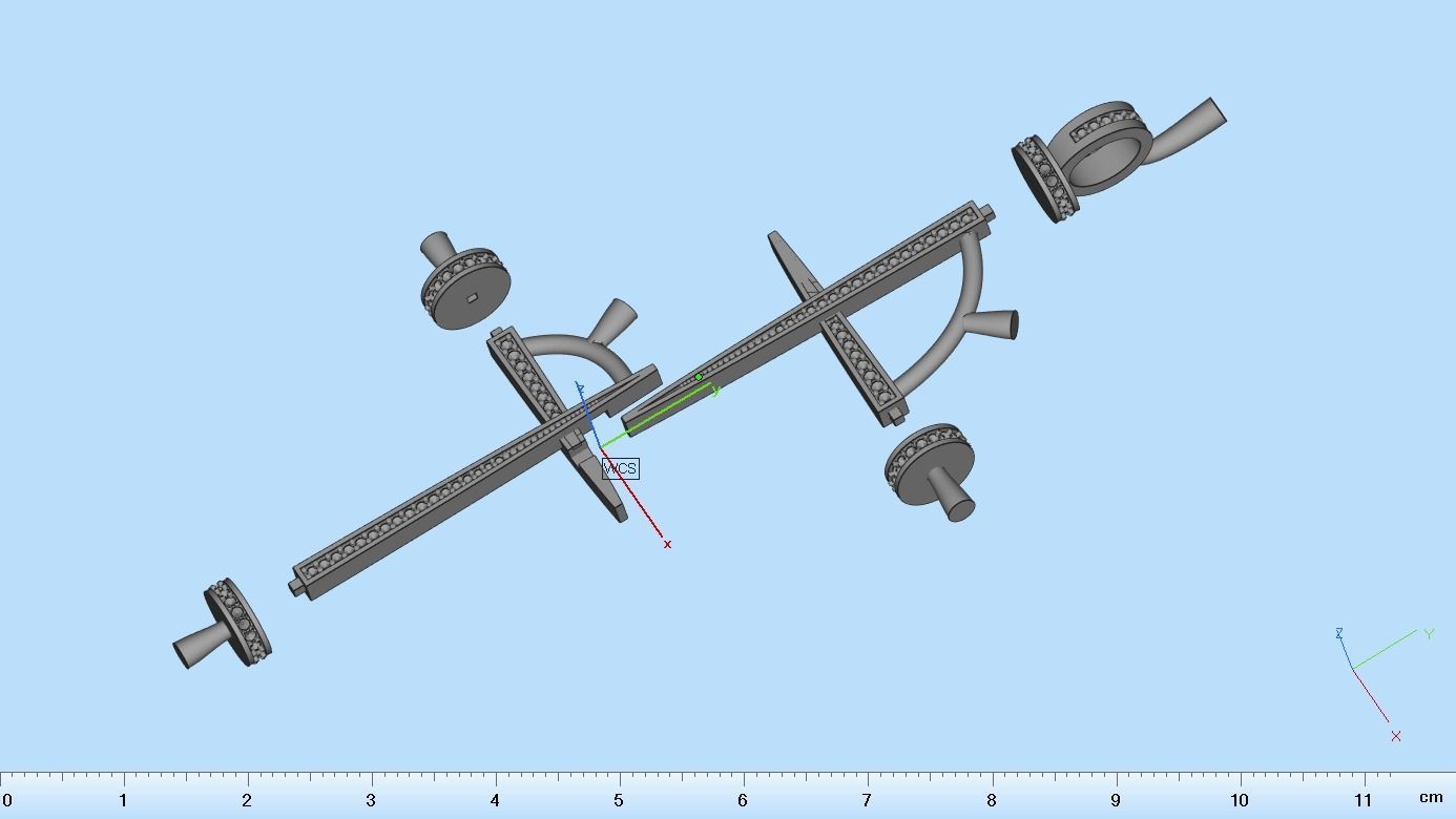 Nail Cross with Diamonds N175 3D print model_9