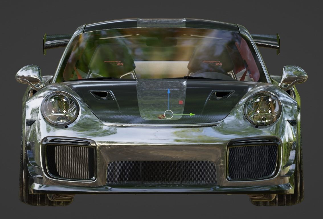 porsche gt2rs 3D model_2